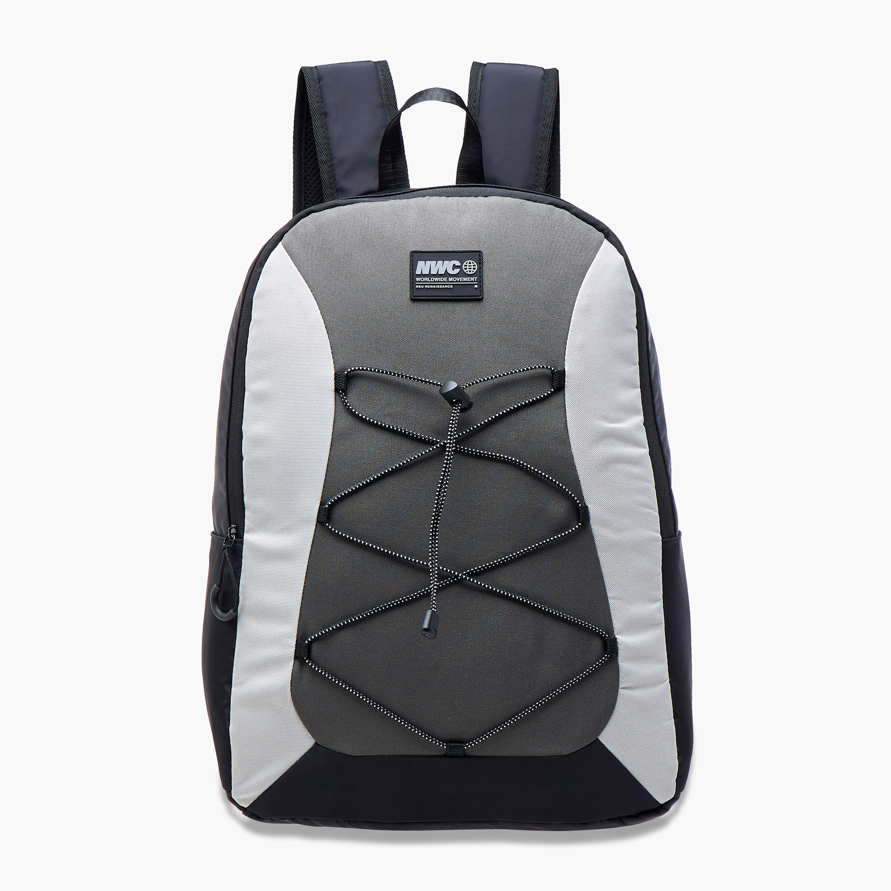 Lace Detail Backpack with Adjustable Shoulder Straps - 31x16x44 cm-men-bags-image-2