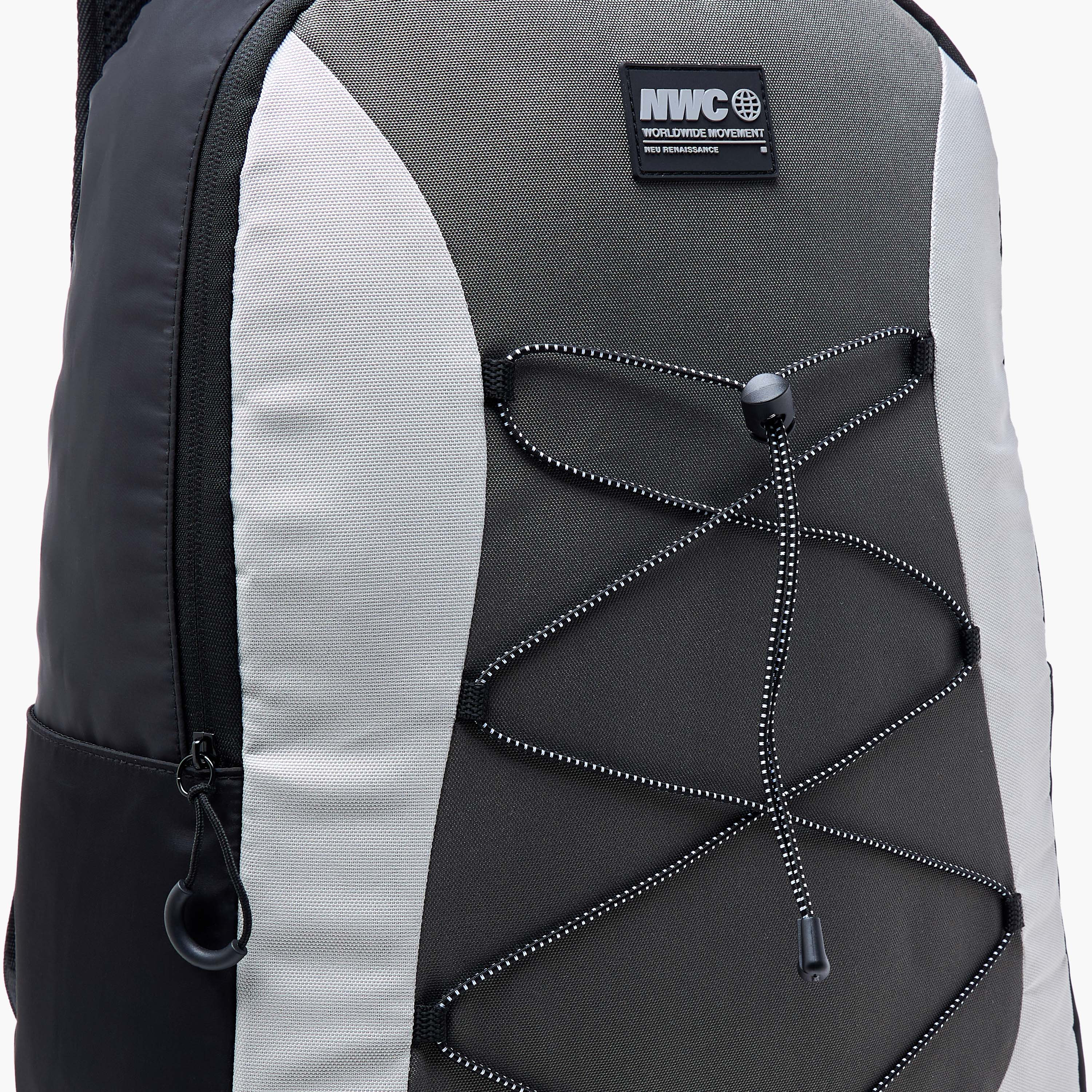 Lace Detail Backpack with Adjustable Shoulder Straps - 31x16x44 cm-men-bags-image-5