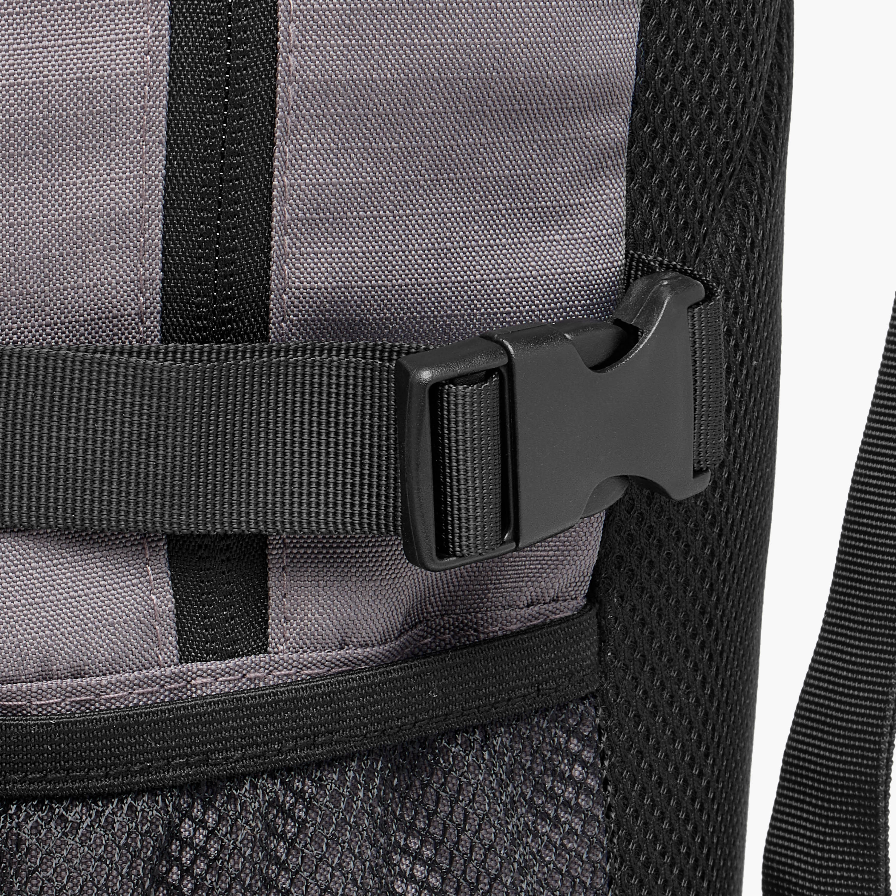 Applique Detail Backpack with Adjustable Shoulder Straps and Zip Closure - 31x16x44 cm-men-bags-image-6