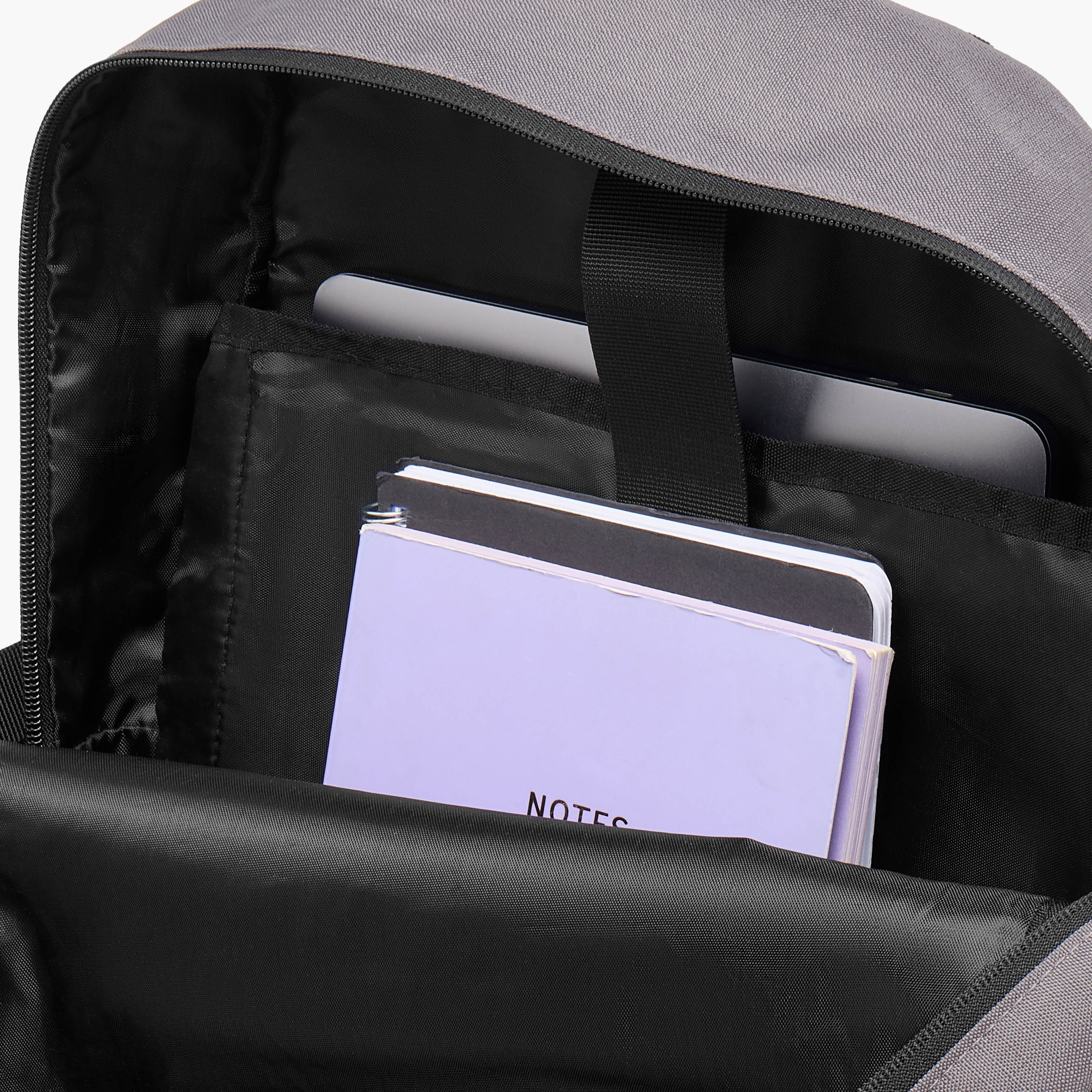 Applique Detail Backpack with Adjustable Shoulder Straps and Zip Closure - 31x16x44 cm-men-bags-image-8