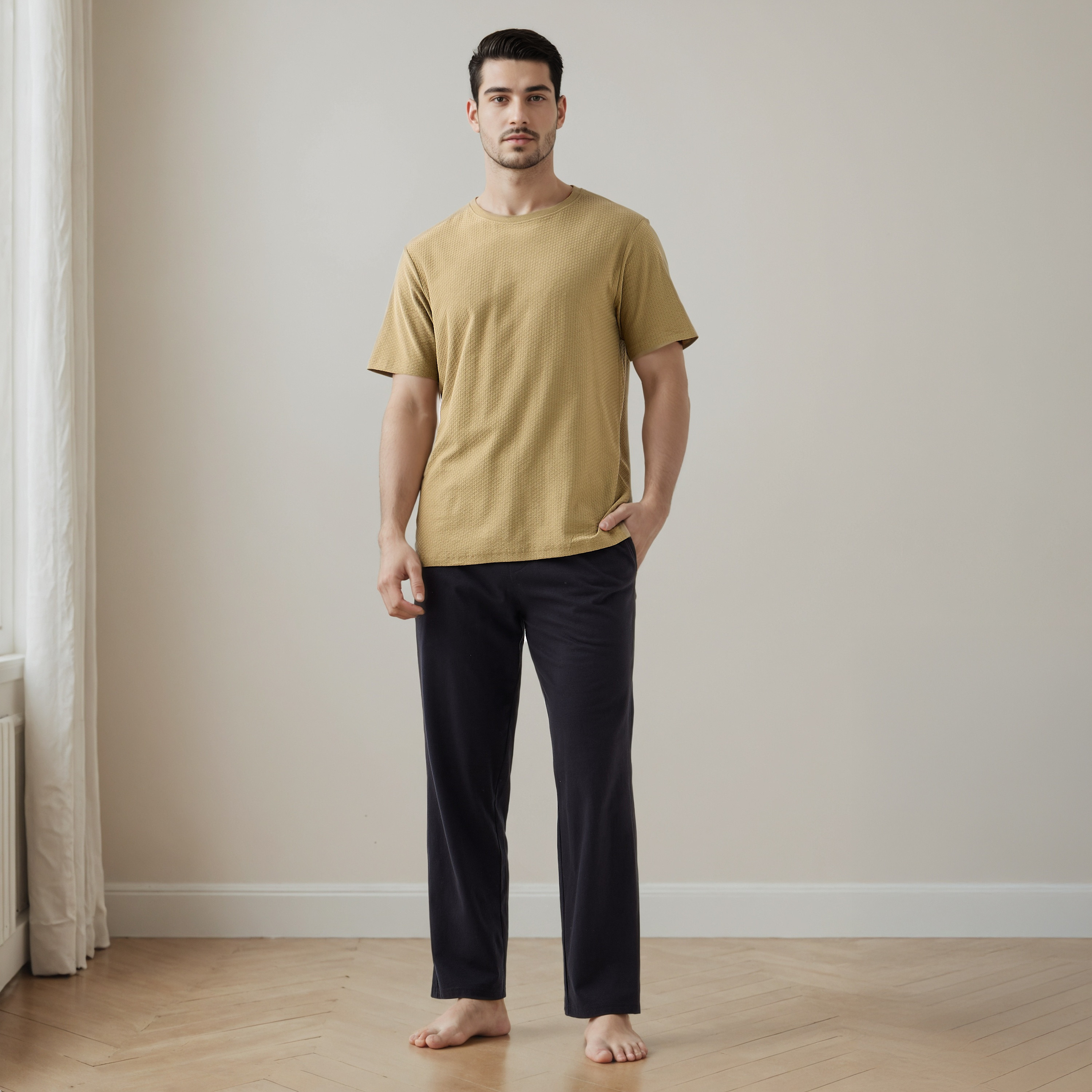 Textured Pyjama Set-men-clothing-nightwear-sets-image-1