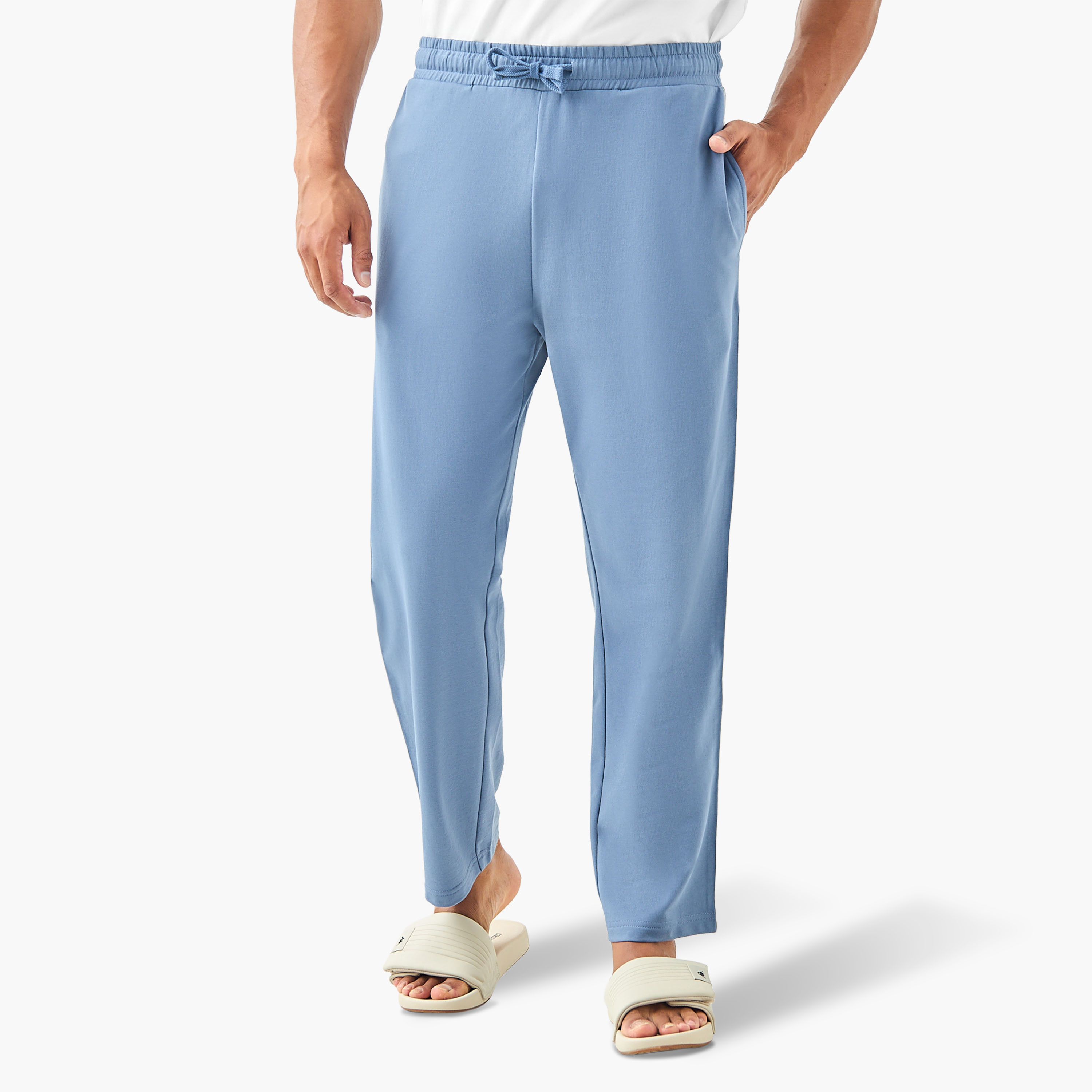 Striped Pyjama with Drawstring Closure and Pockets-men-clothing-nightwear-pyjamaandshorts-image-1