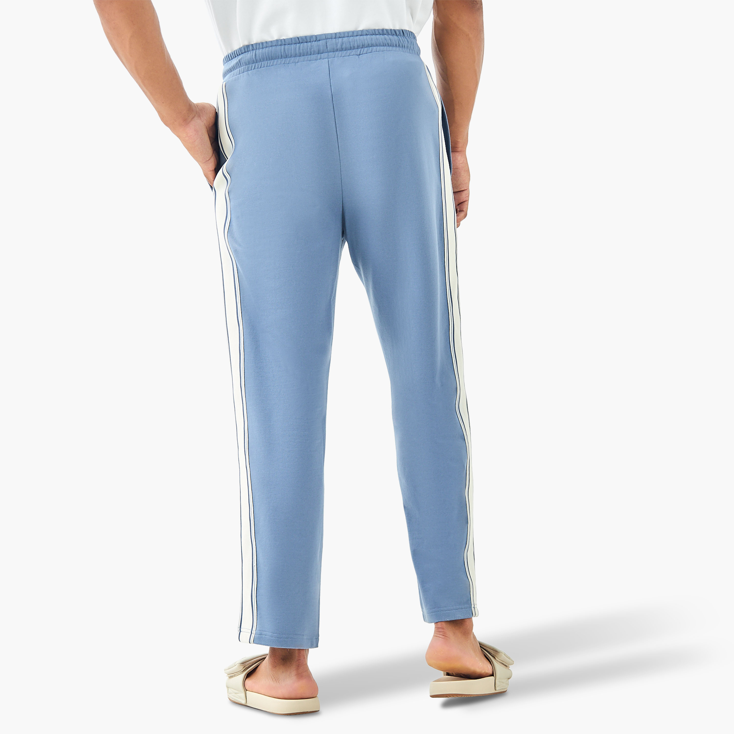 Striped Pyjama with Drawstring Closure and Pockets-men-clothing-nightwear-pyjamaandshorts-image-3