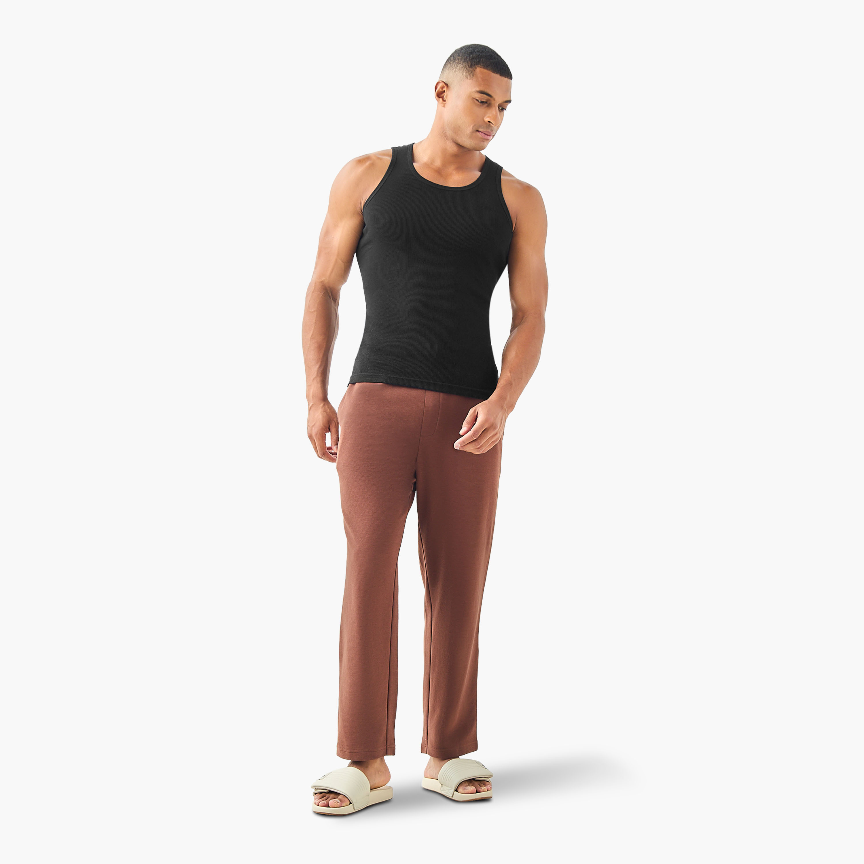 Striped Pyjama with Drawstring Closure and Pockets-men-clothing-nightwear-pyjamaandshorts-image-2