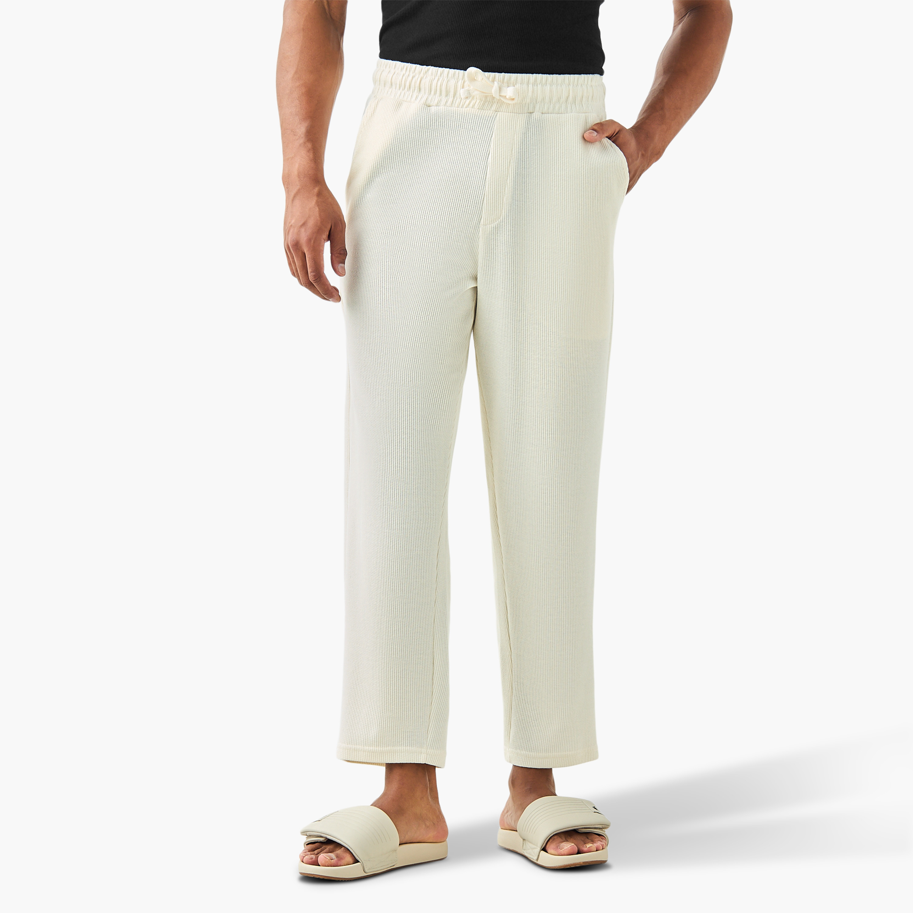 Textured Lounge Pants with Pockets-men-clothing-nightwear-pyjamaandshorts-image-1