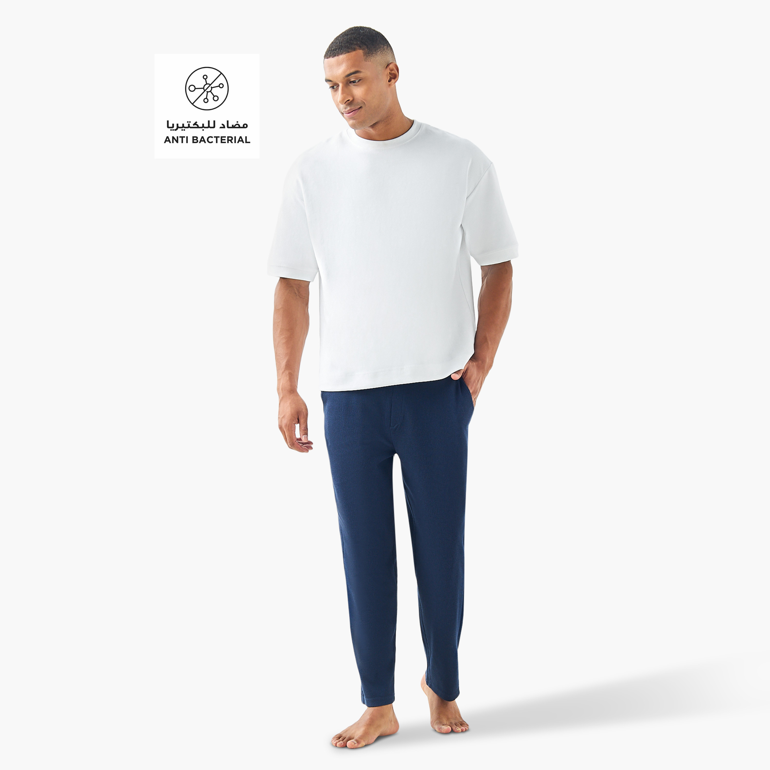 Textured Lounge Pants with Pockets-men-clothing-nightwear-pyjamaandshorts-image-2