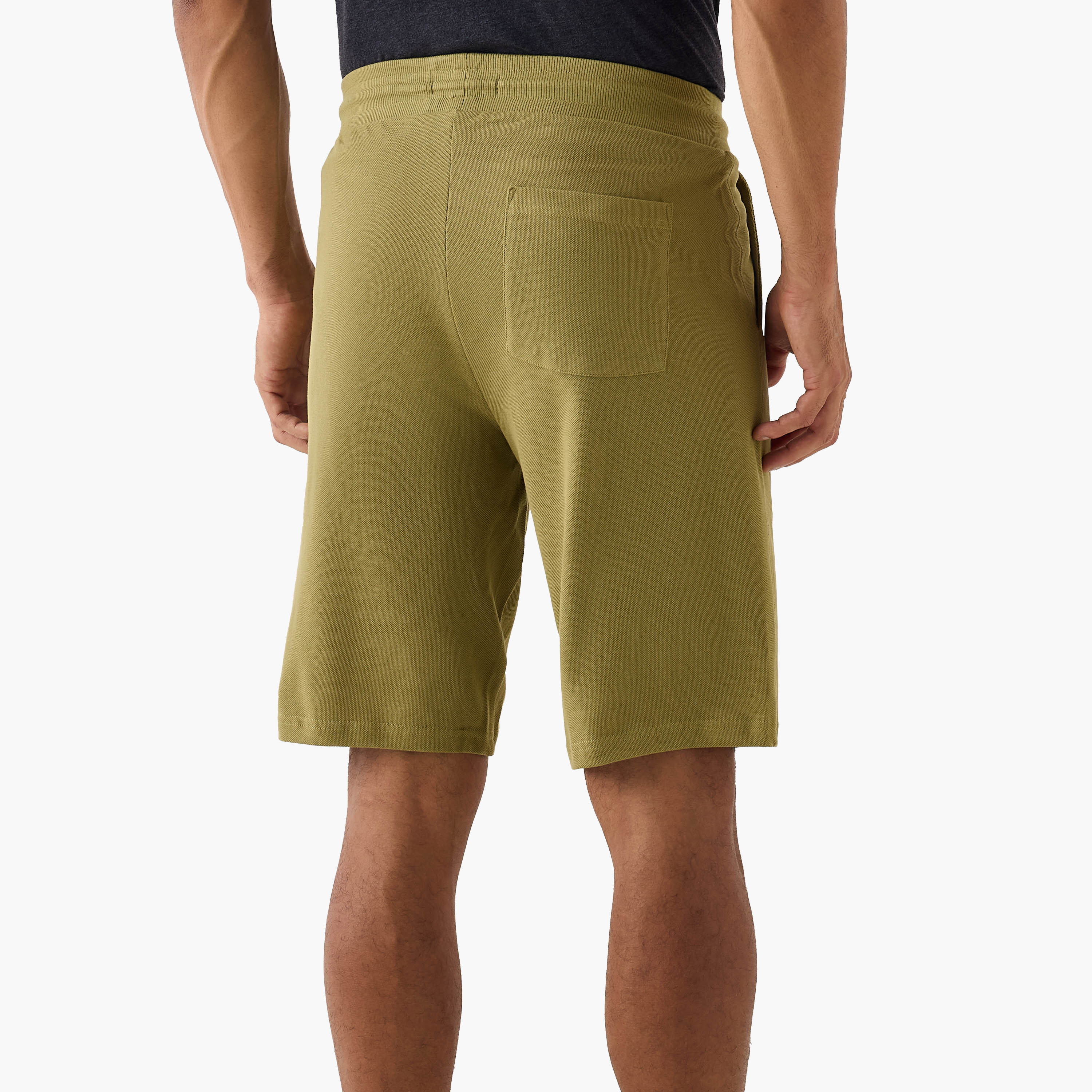 Panelled Lounge Shorts with Drawstring Closure and Pockets-men-clothing-bottoms-shorts-image-3