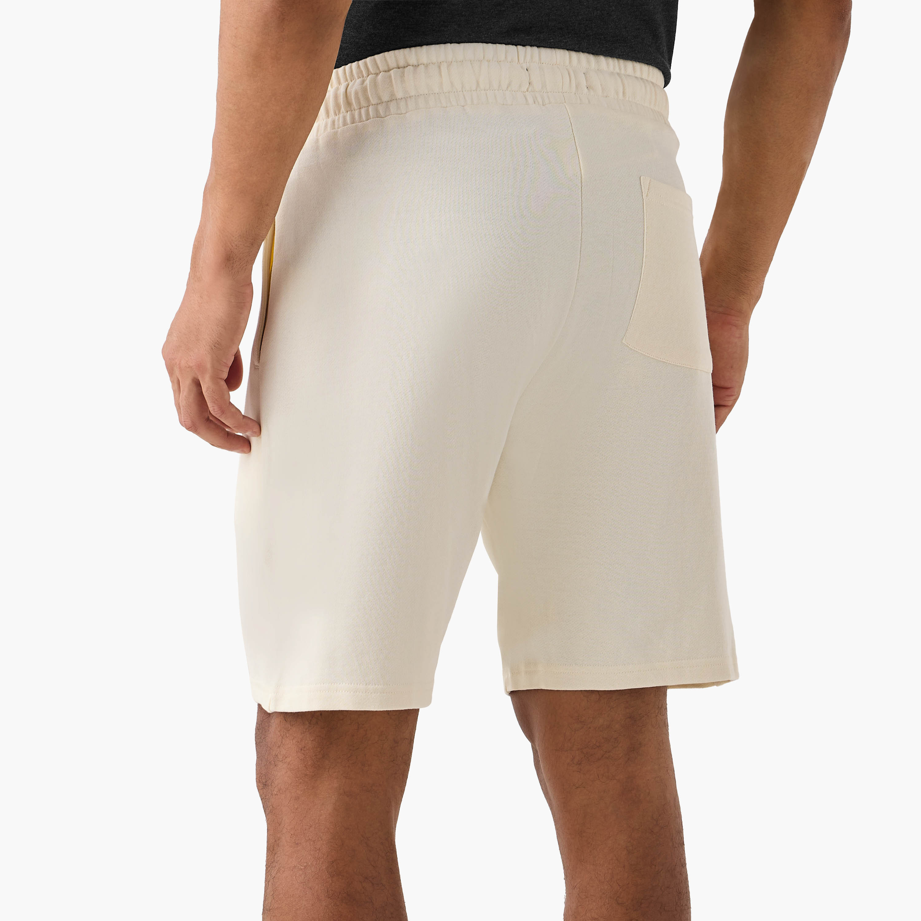 Panelled Lounge Shorts with Drawstring Closure and Pockets-men-clothing-bottoms-shorts-image-3