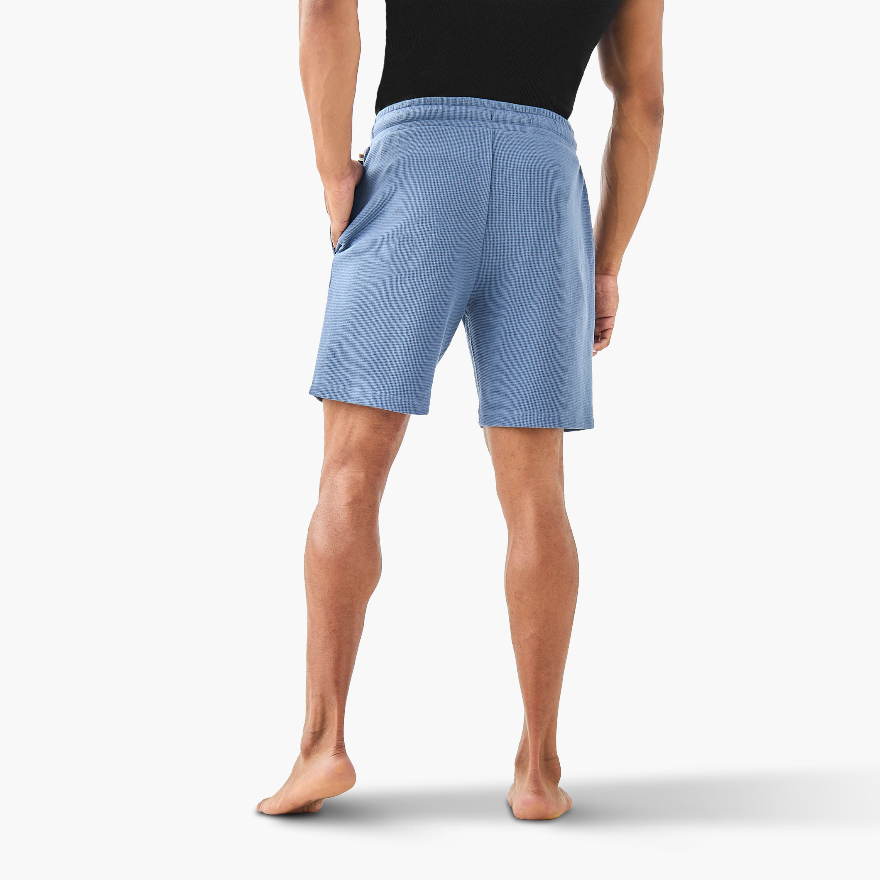 Textured Lounge Shorts with Pockets-men-clothing-bottoms-shorts-image-3