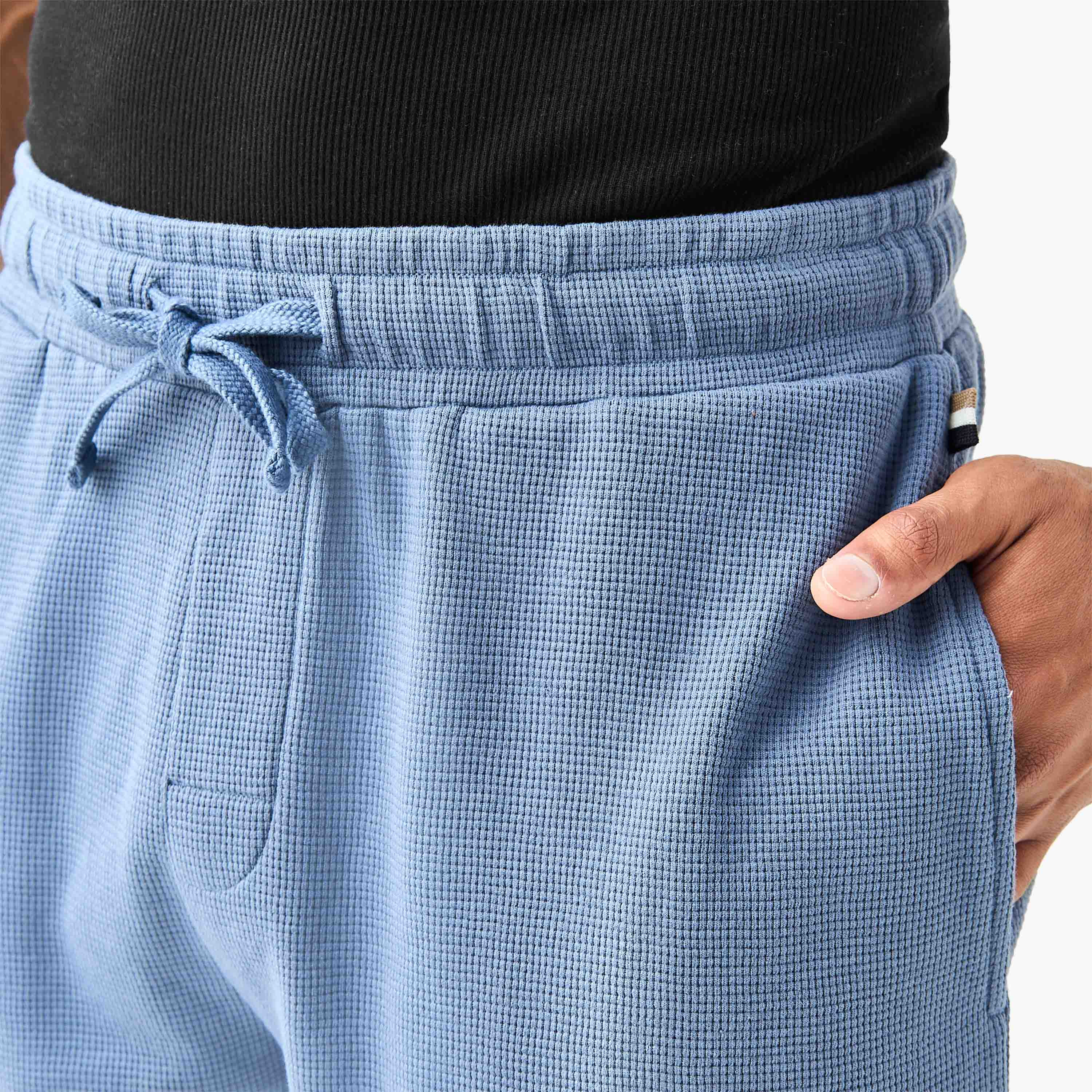 Textured Lounge Shorts with Pockets-men-clothing-bottoms-shorts-image-4
