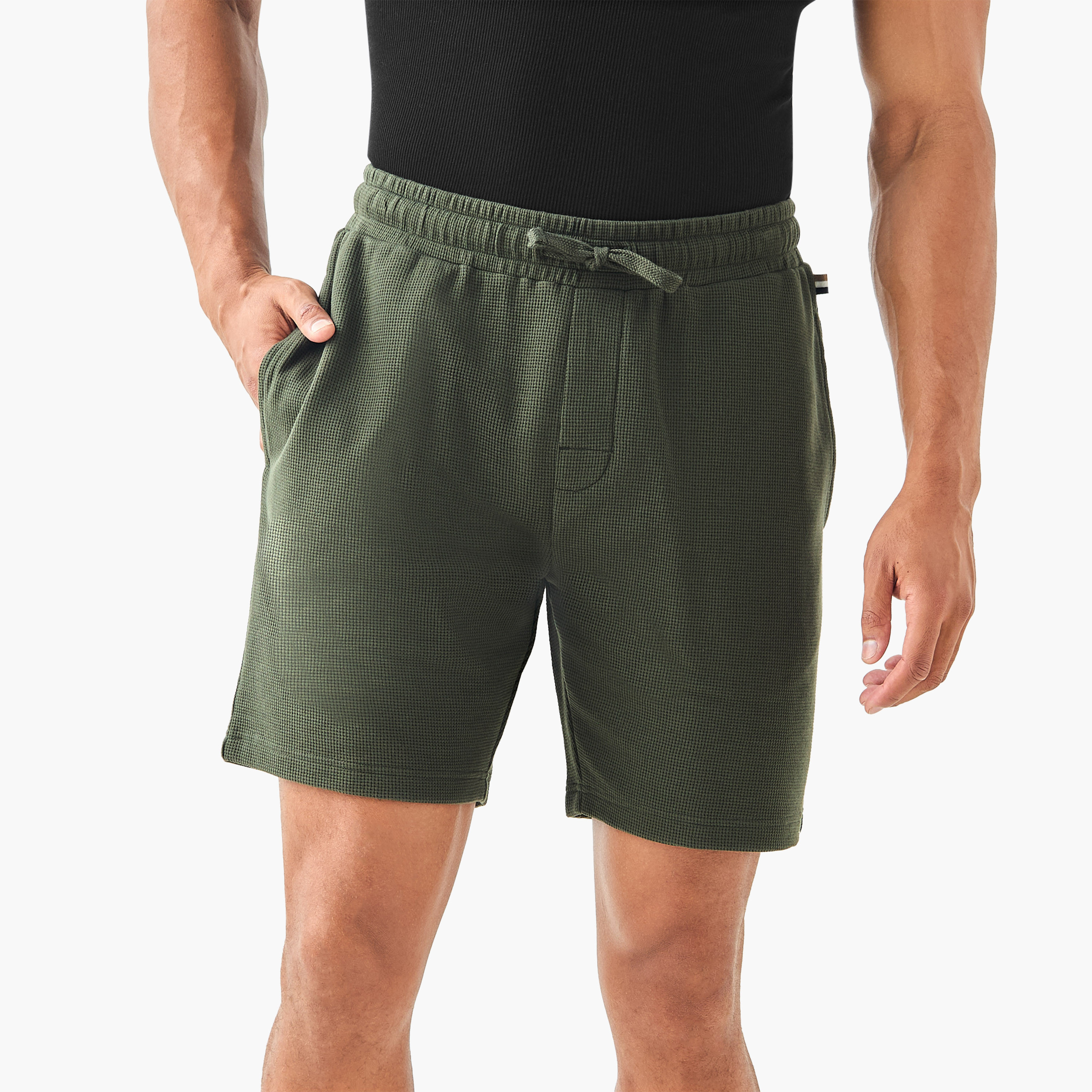 Textured Lounge Shorts with Pockets-men-clothing-bottoms-shorts-image-1