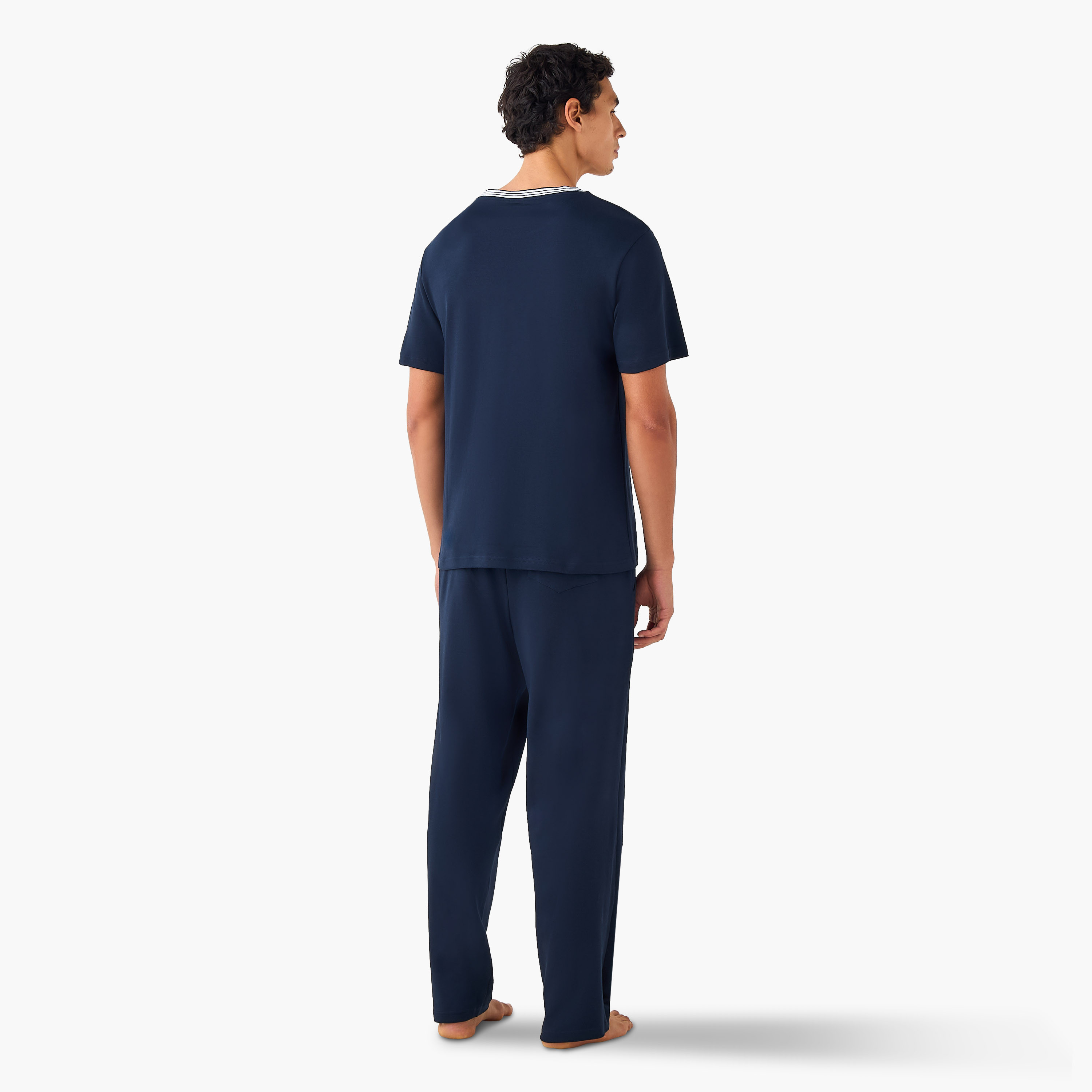 Striped Neck Pyjama Set-men-clothing-nightwear-sets-image-4