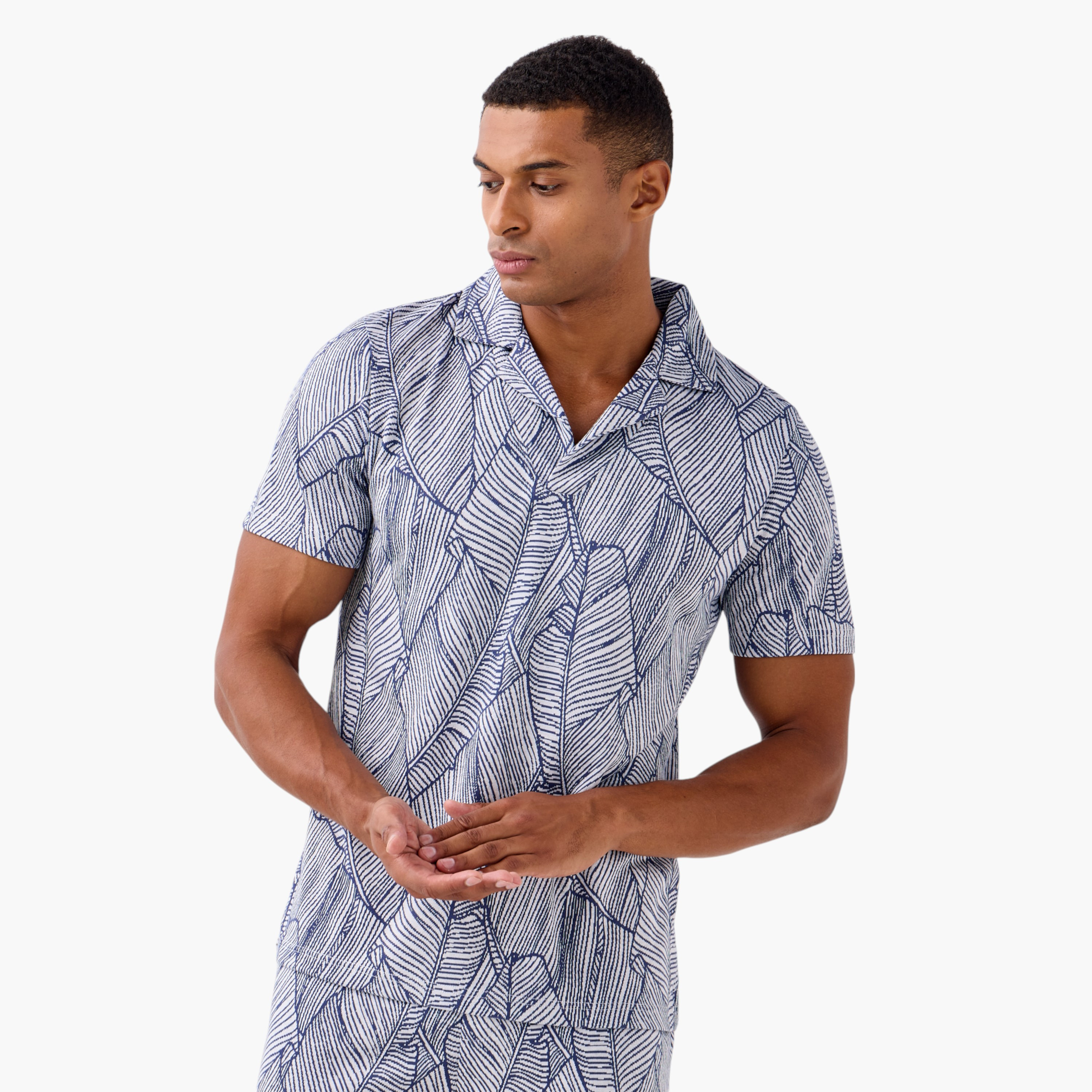 Printed Shorts Set-men-clothing-nightwear-sets-image-2
