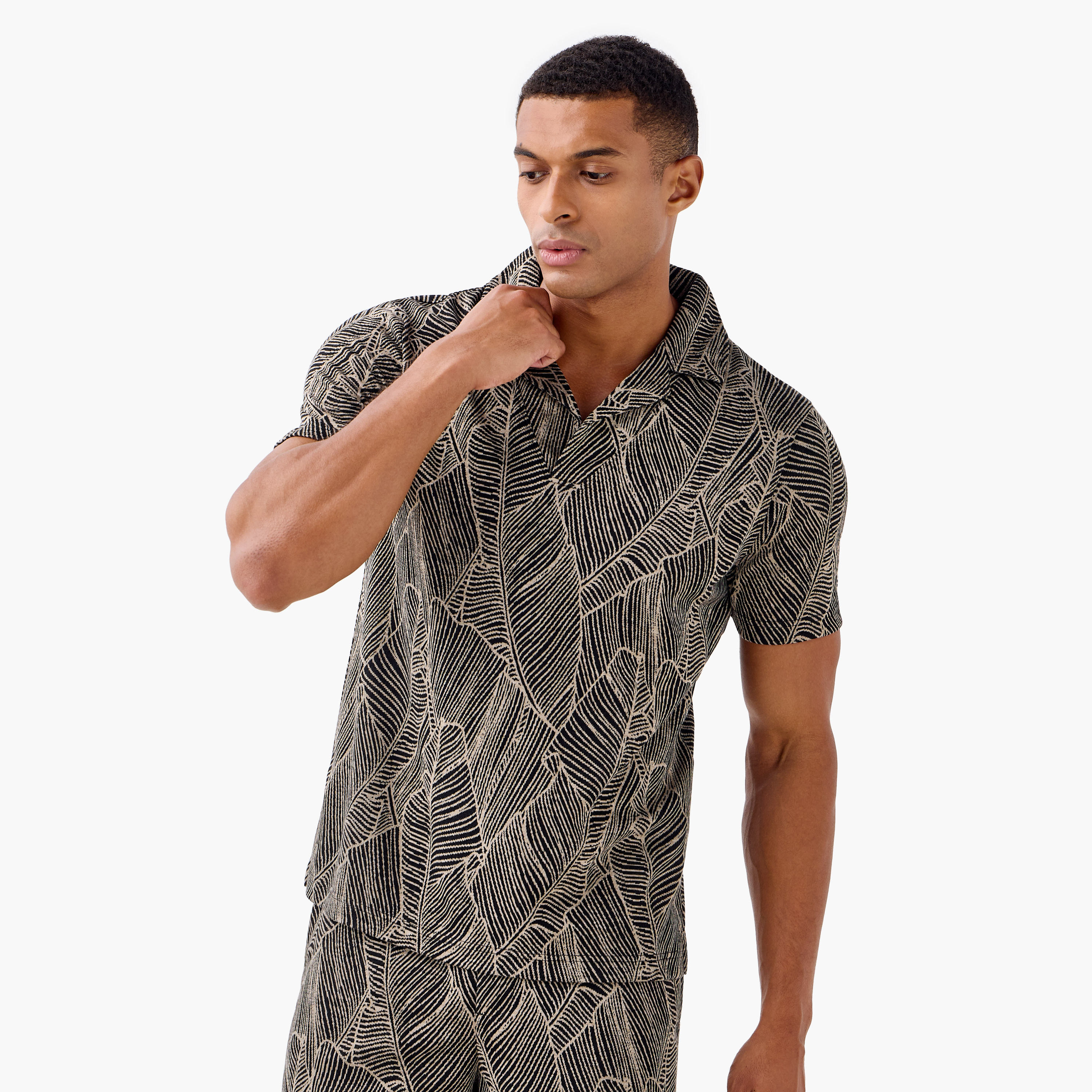 Printed Shorts Set-men-clothing-nightwear-sets-image-2