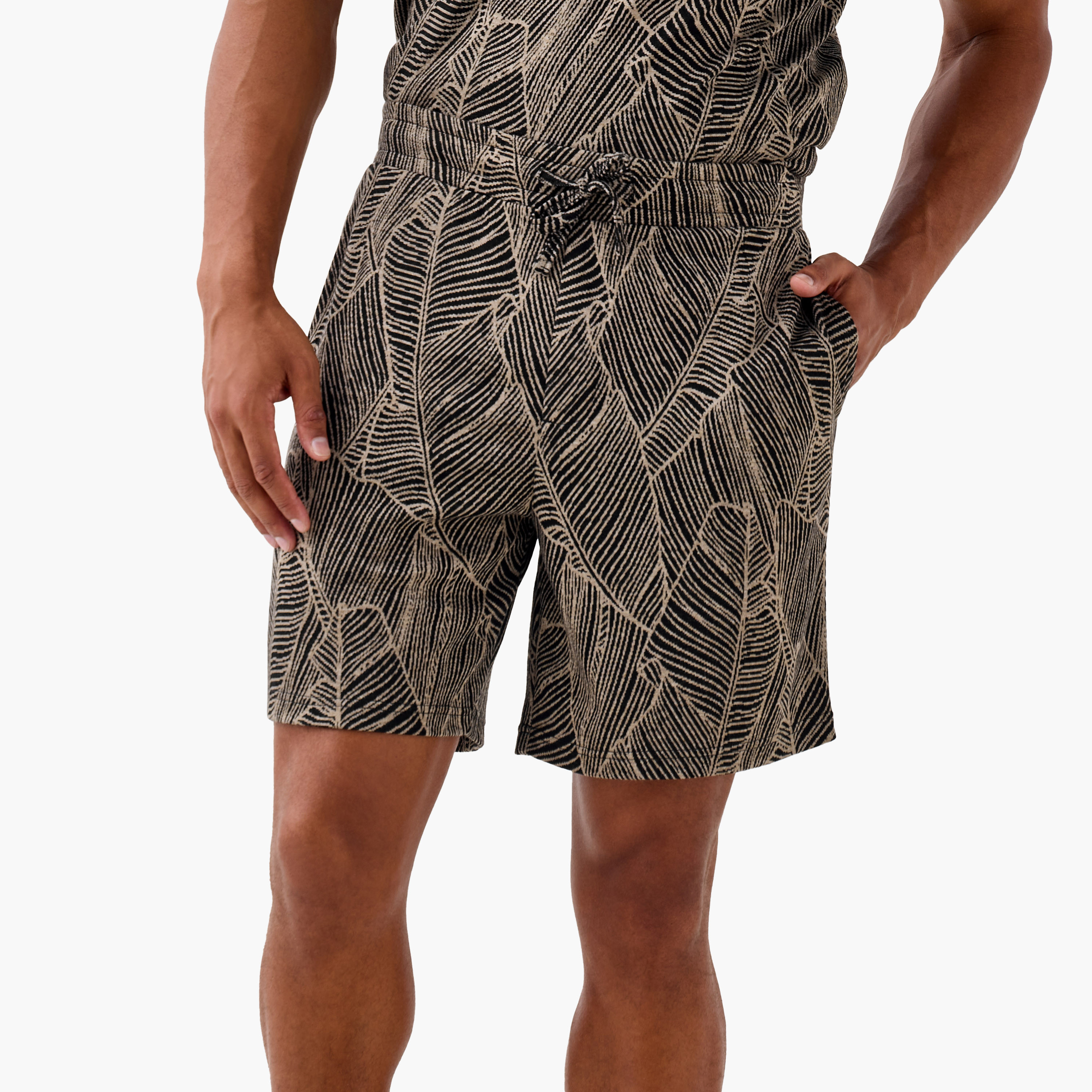 Printed Shorts Set-men-clothing-nightwear-sets-image-3