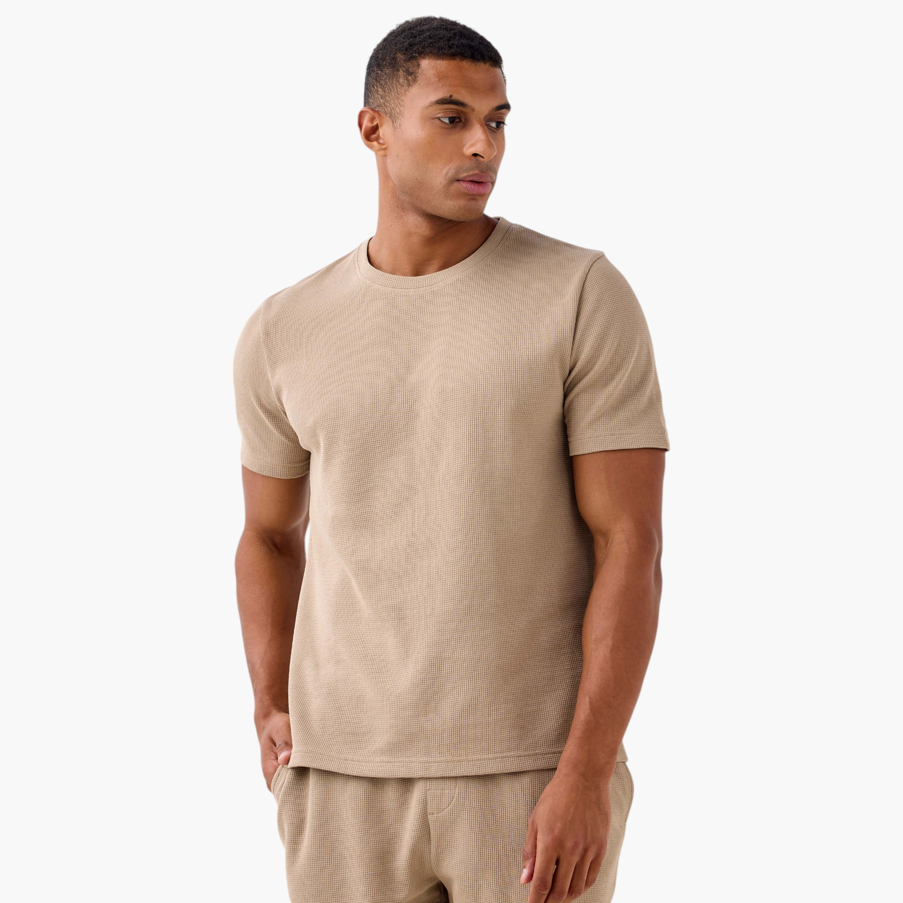 Textured Shorts Set-men-clothing-nightwear-sets-image-2