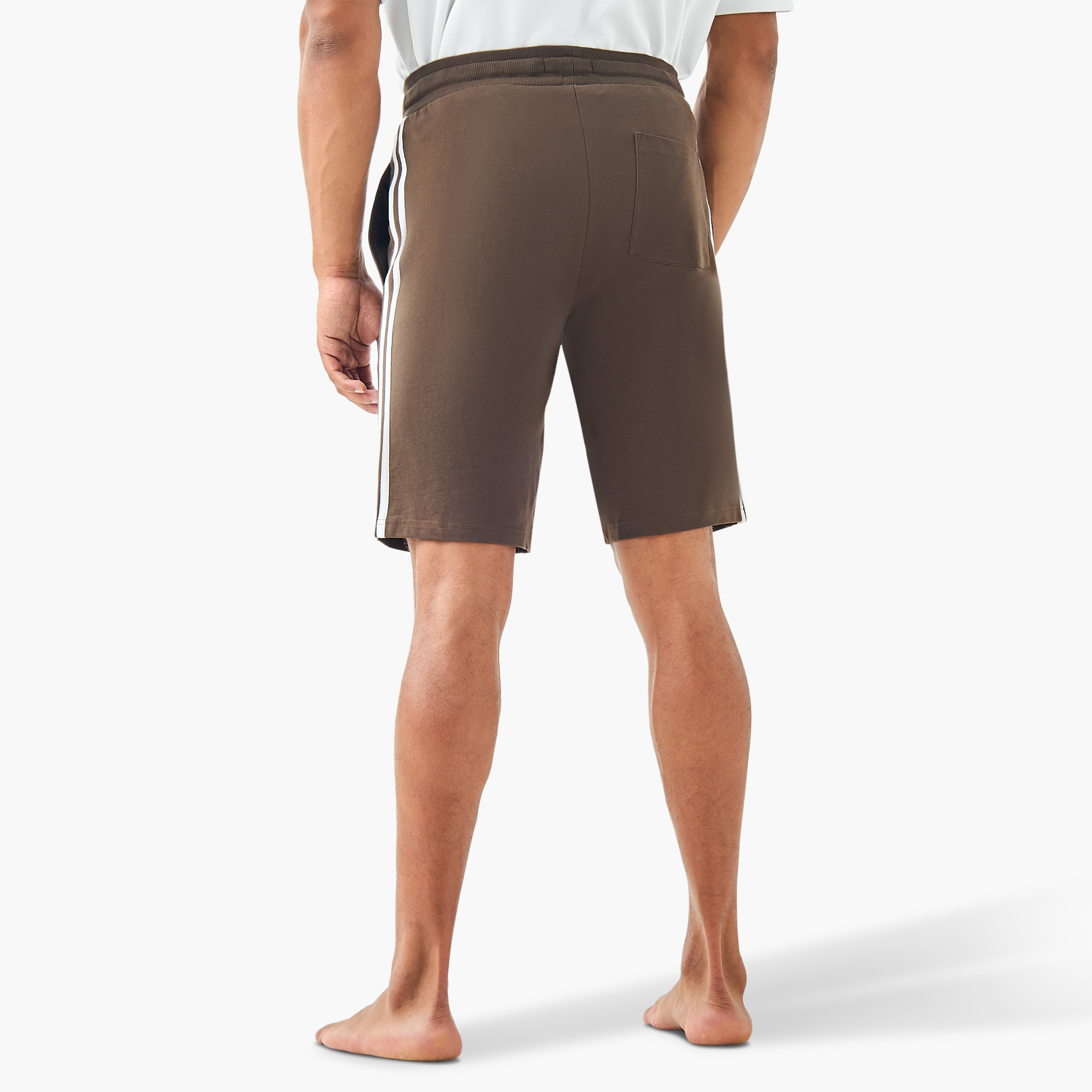 Contrast Side Panel Lounge Shorts-men-clothing-bottoms-shorts-image-3