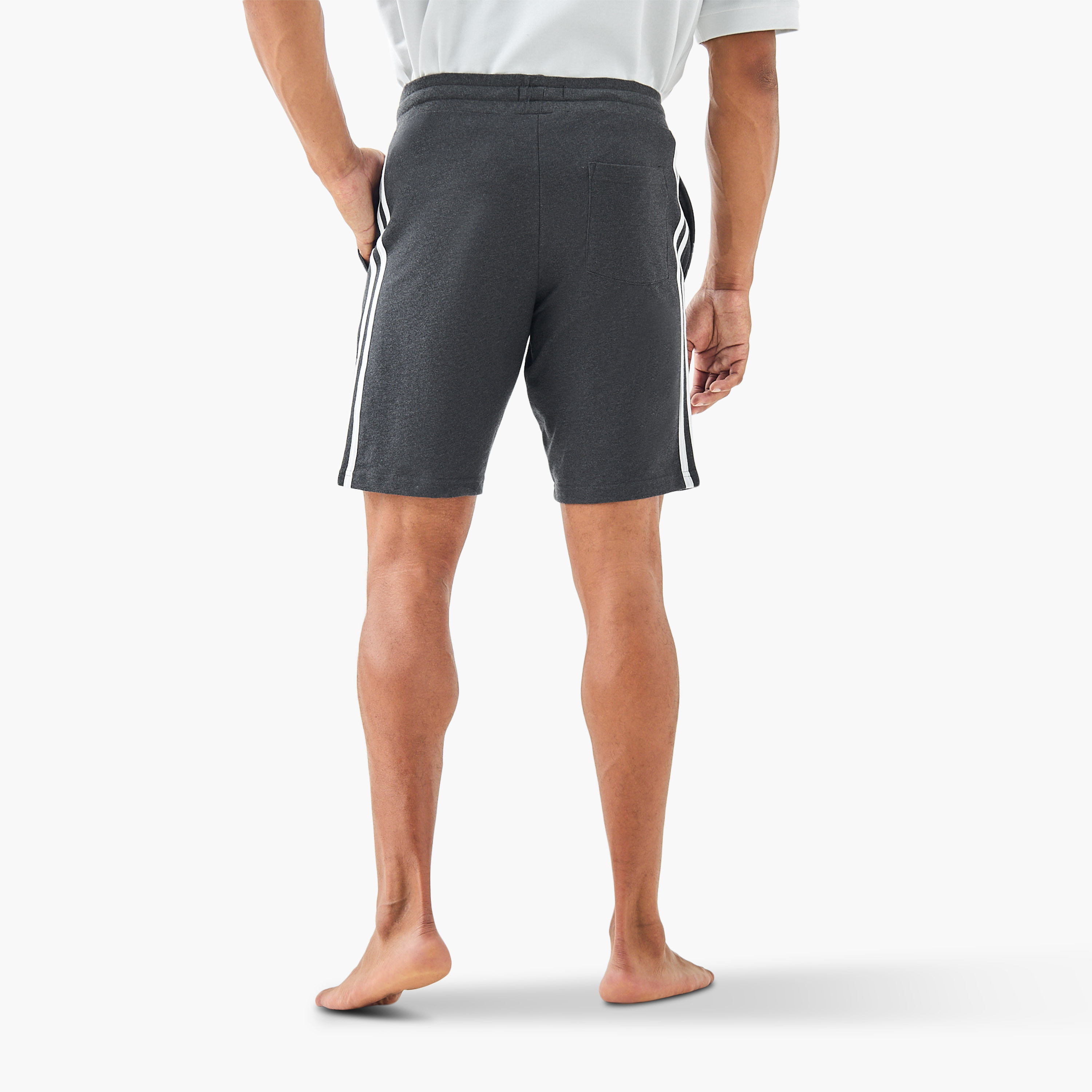 Contrast Side Panel Lounge Shorts-men-clothing-bottoms-shorts-image-3