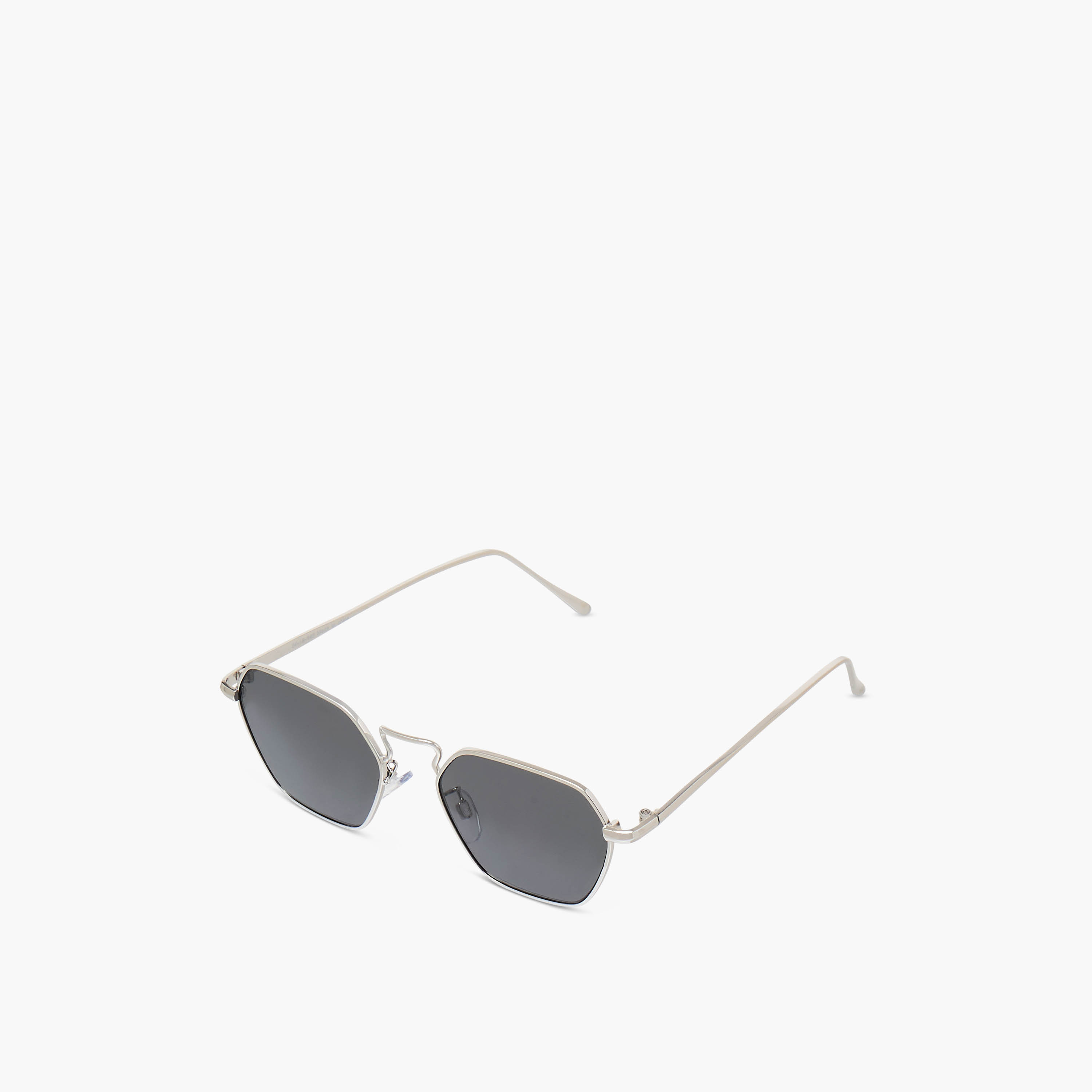 Full Rim Geometric Frame Sunglasses with Nose Pads-men-sunglasses-image-1