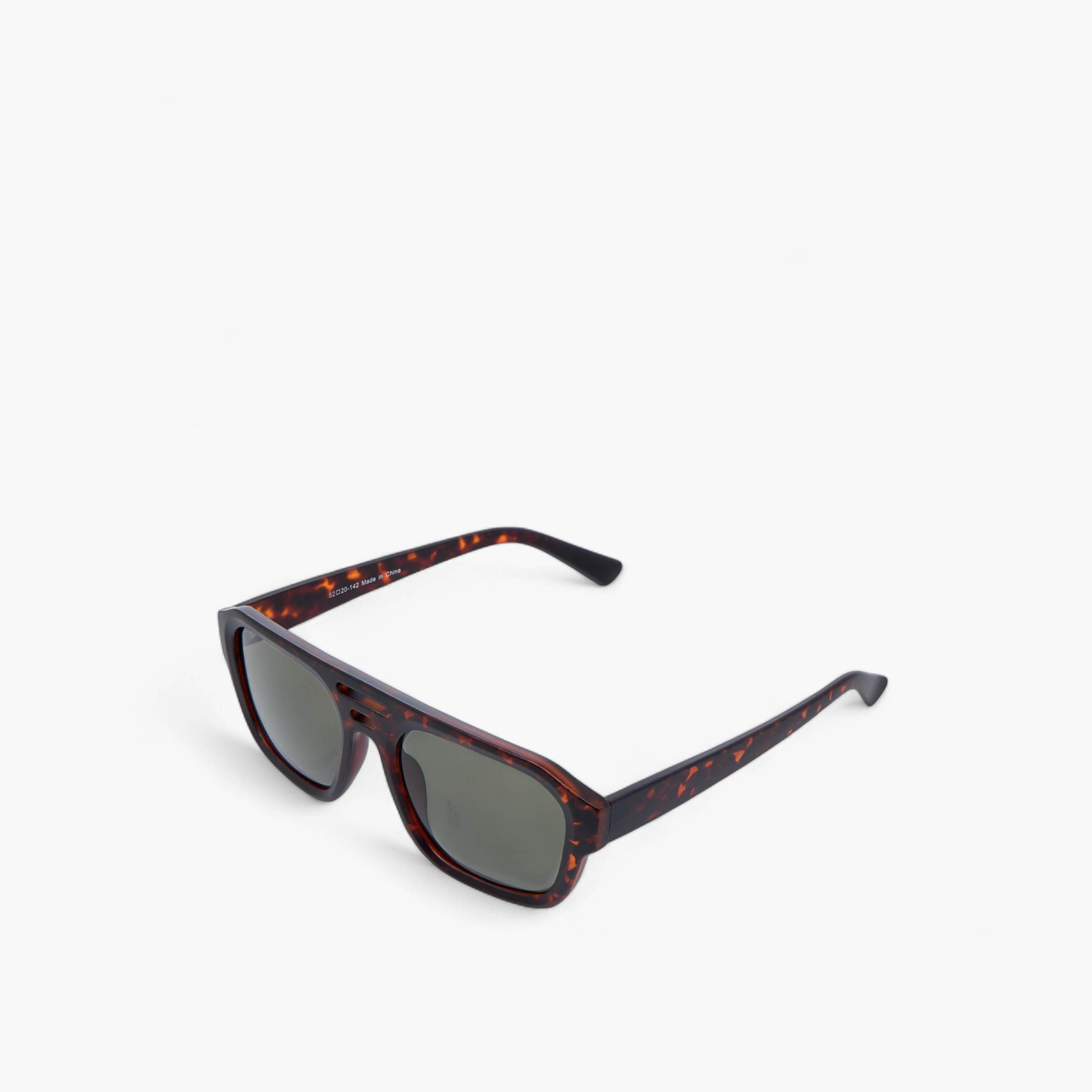 نظارة شمسية بعدسات ملونة وإطار كامل-men-sunglasses-image-1