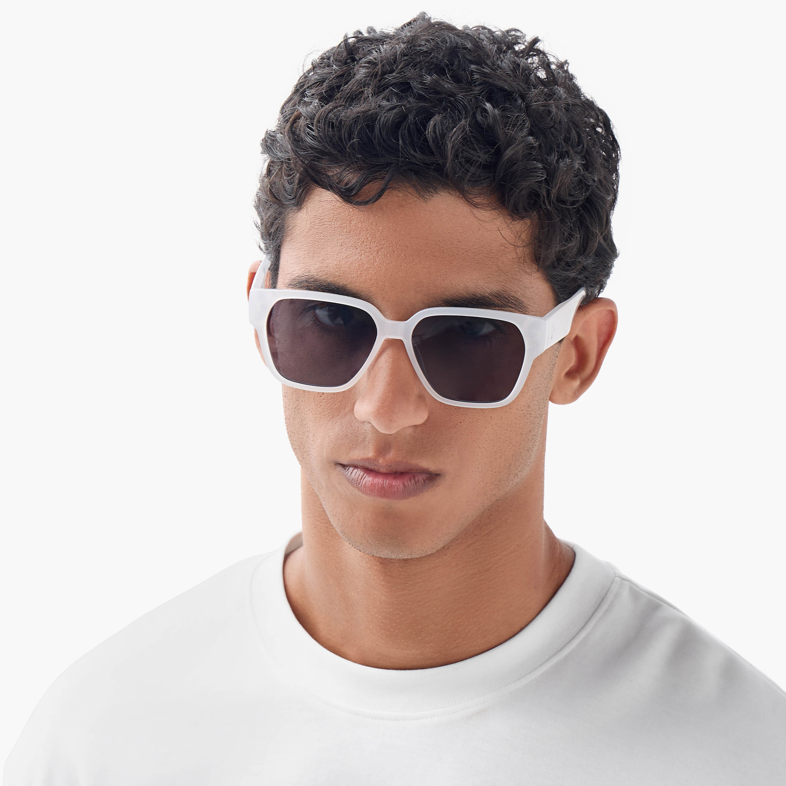 Full Rim Square Frame Sunglasses with Nose Pads-men-sunglasses-image-2