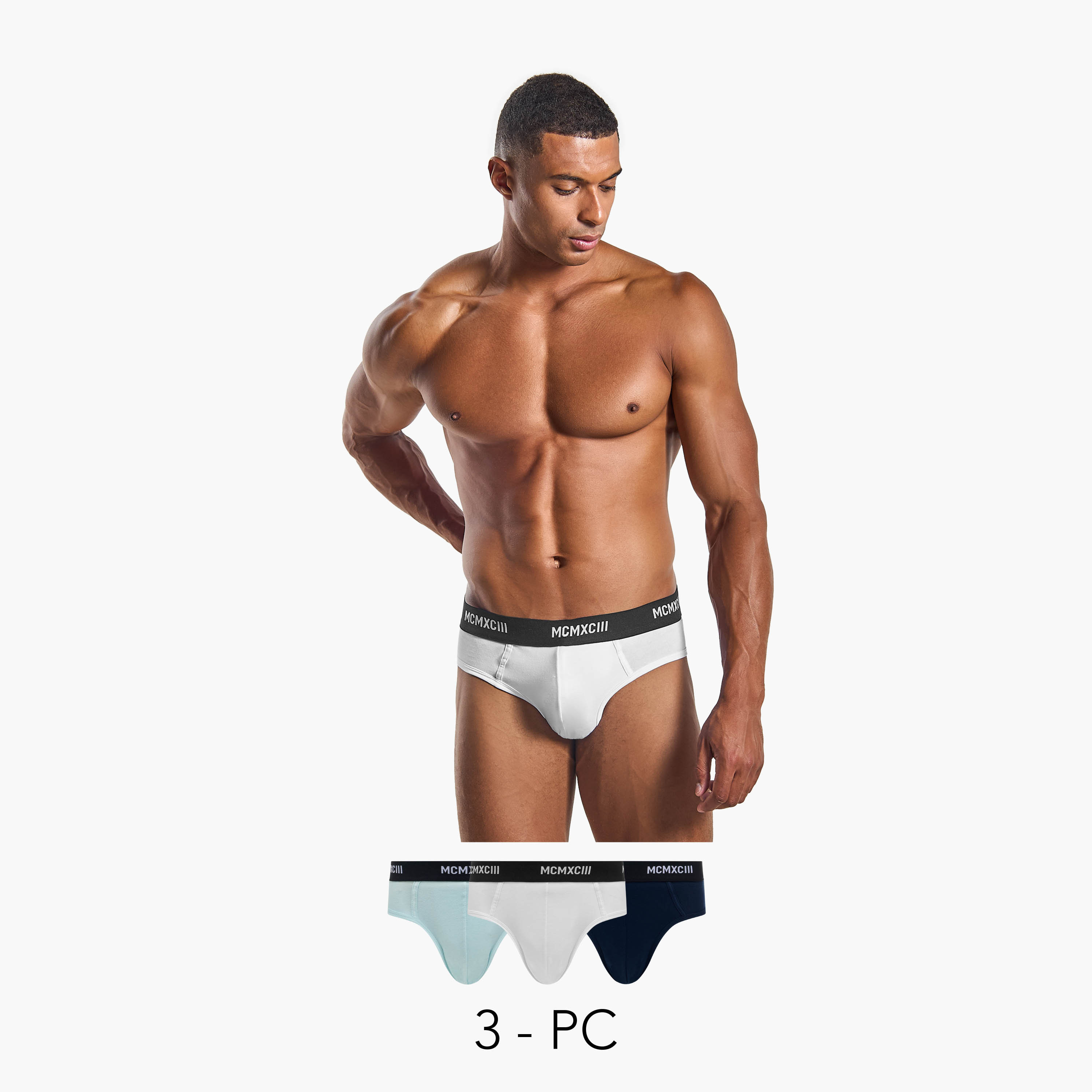 Set of 3 - Printed Waistband Briefs-men-clothing-innerwear-underwear-image-1