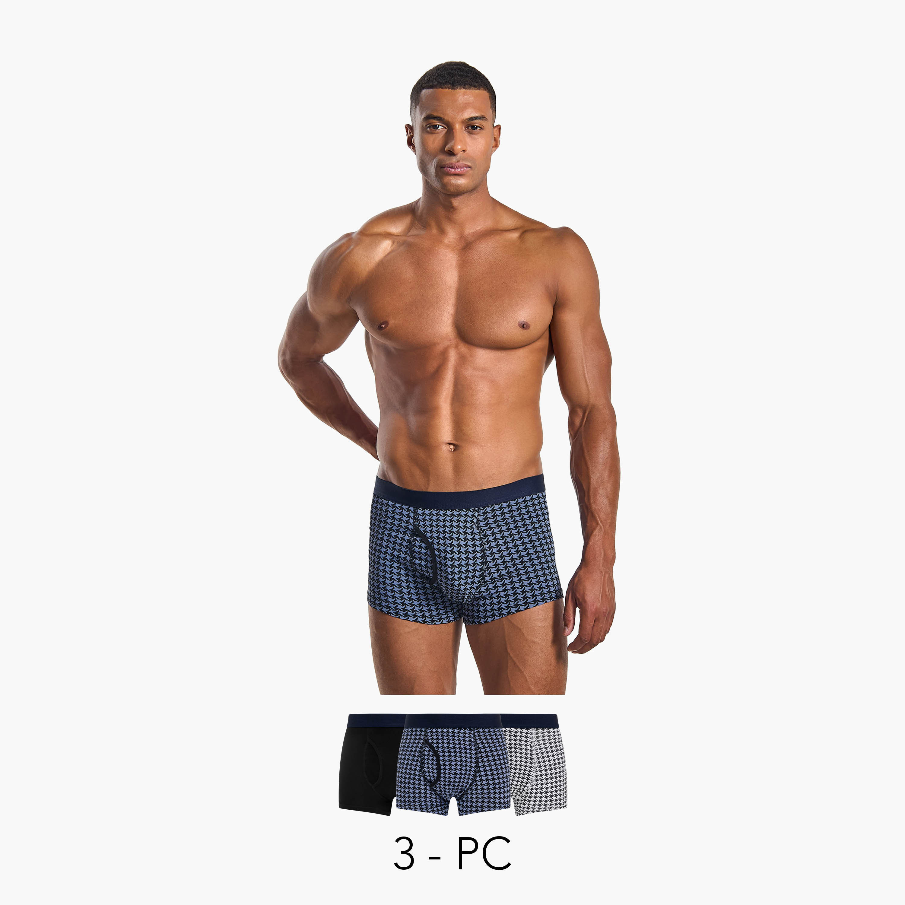 طقم من 3 - سراويل ترانك داخلية-men-clothing-innerwear-underwear-image-1
