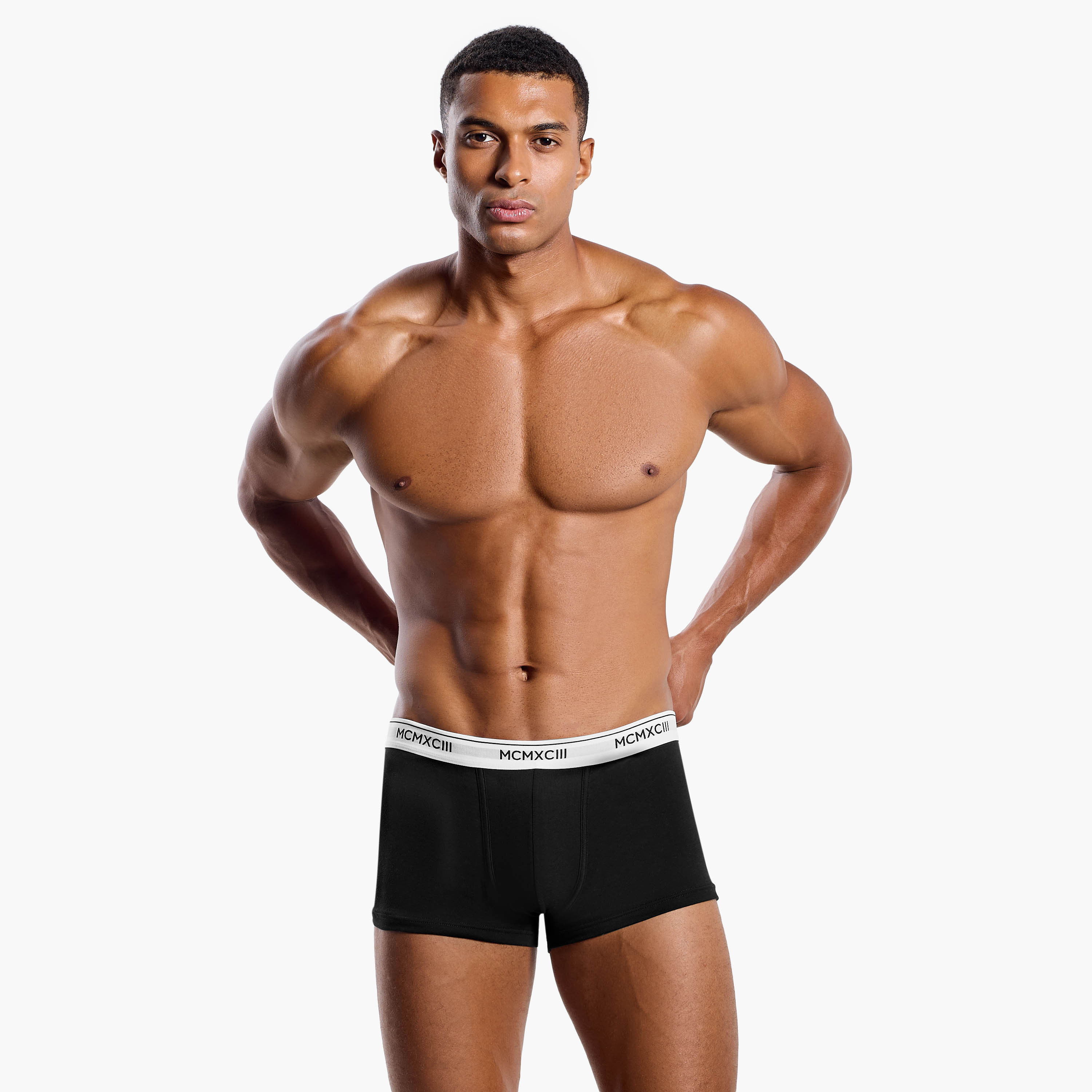 Men Printed Waistband Cotton Blend Trunks - Pack of 3-men-clothing-innerwear-underwear-image-2