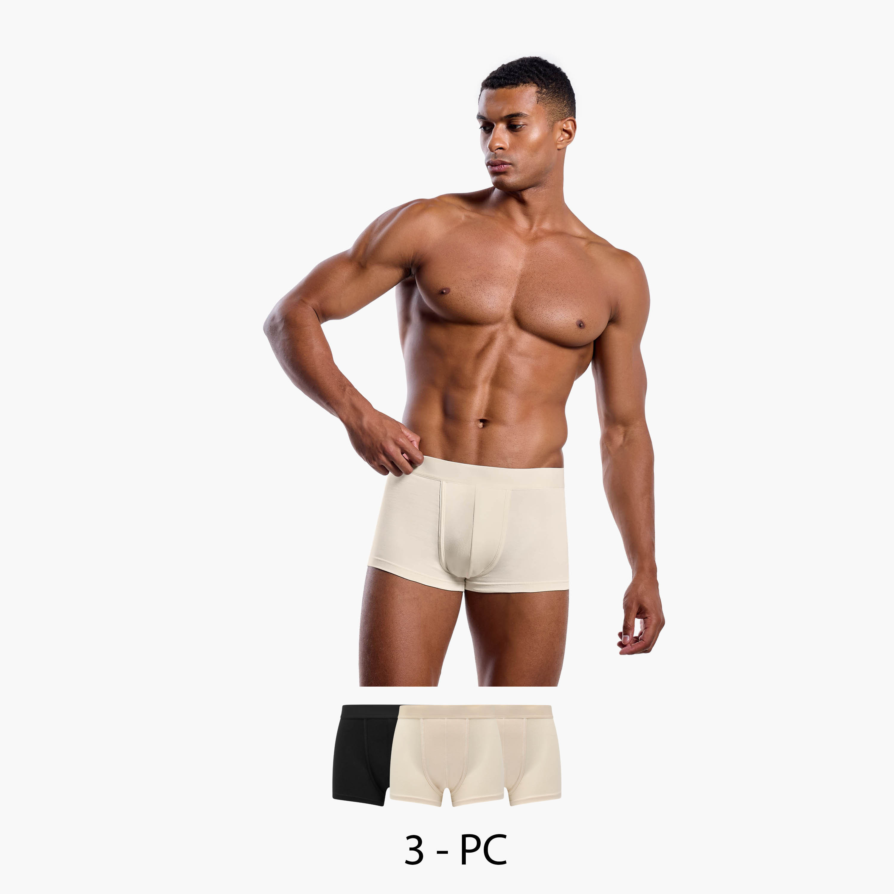 Men Cotton Blend Trunks - Pack of 3-men-clothing-innerwear-underwear-image-1