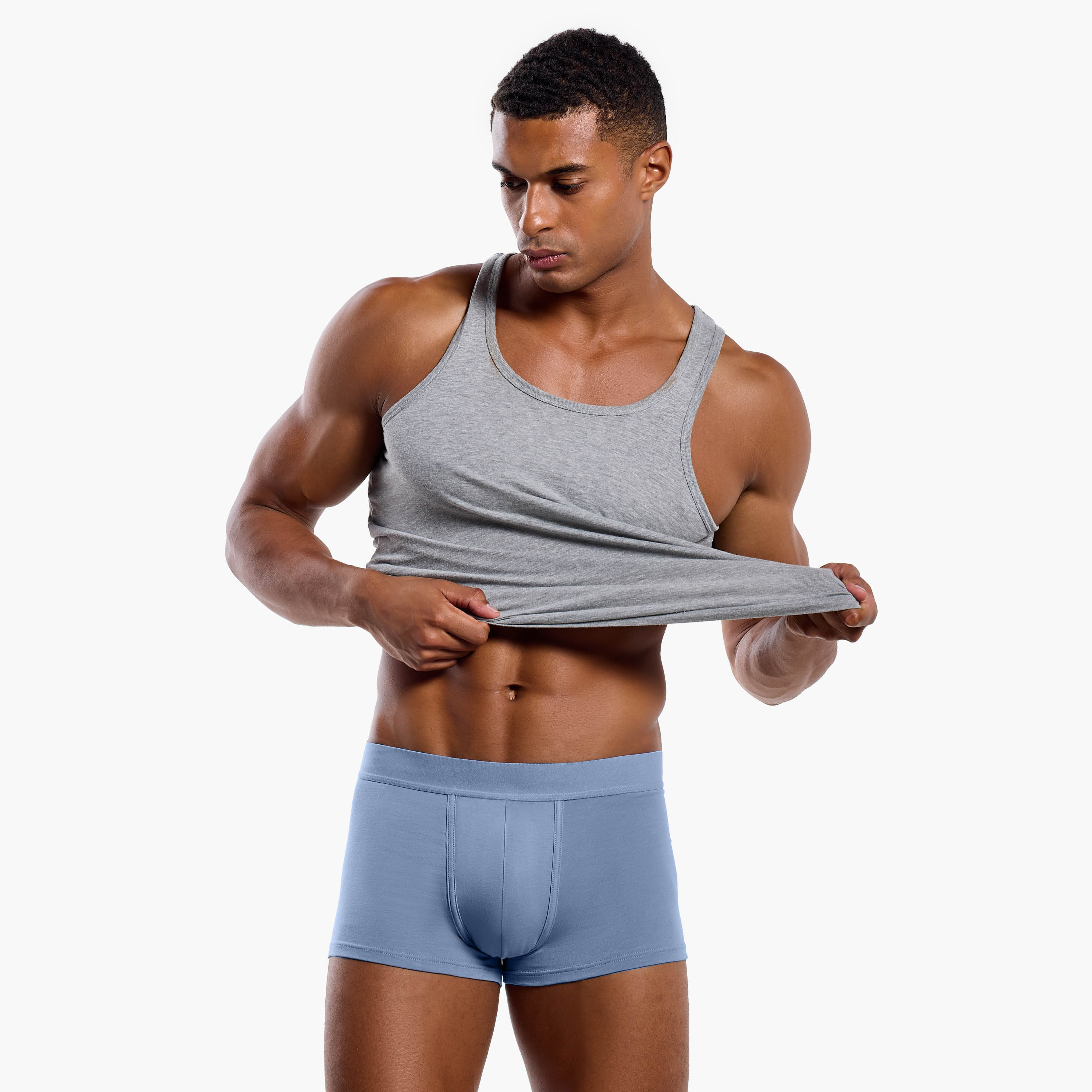 Men Cotton Blend Trunks - Pack of 3-men-clothing-innerwear-underwear-image-5