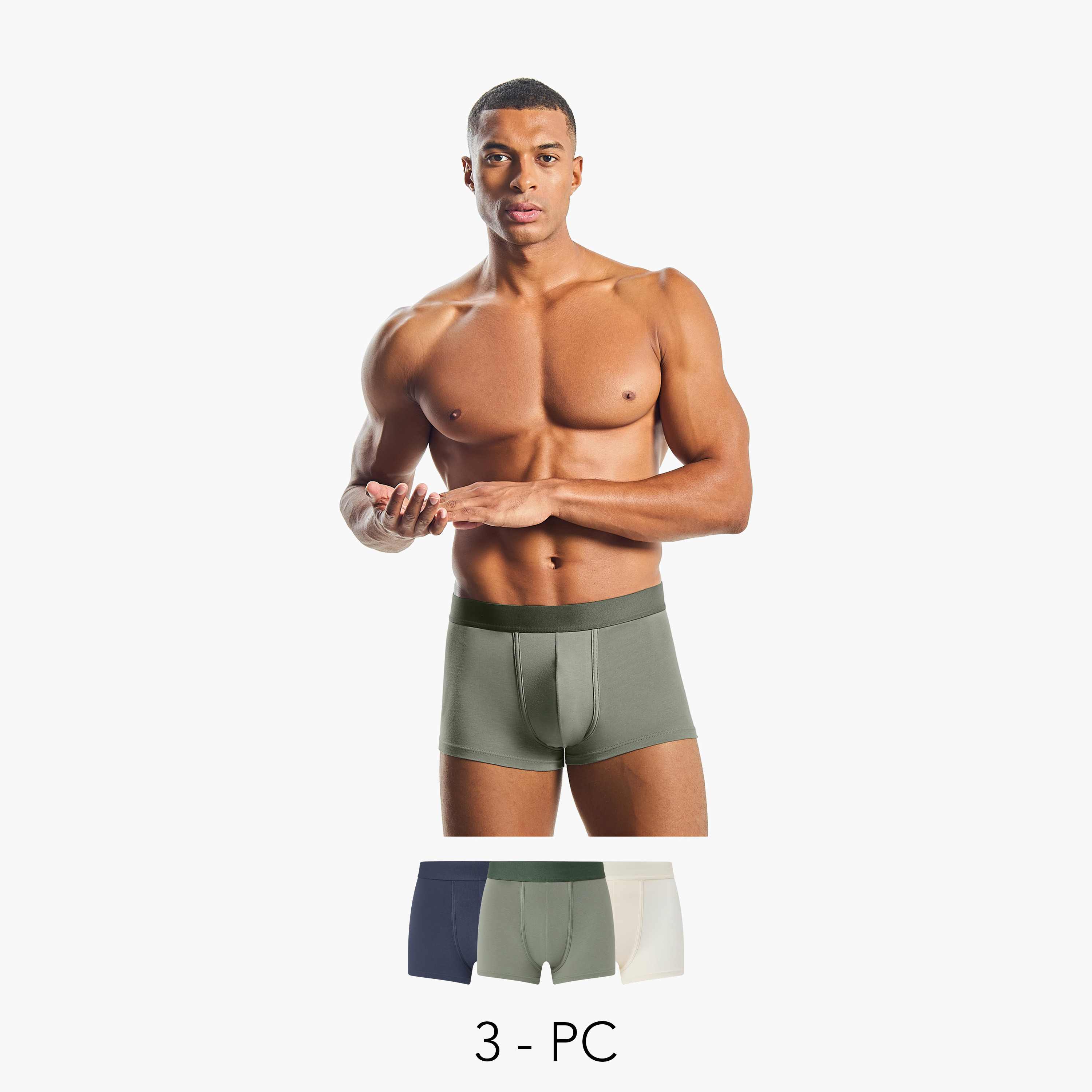 Men Cotton Hipster Trunks - Pack of 3-men-clothing-innerwear-underwear-image-1