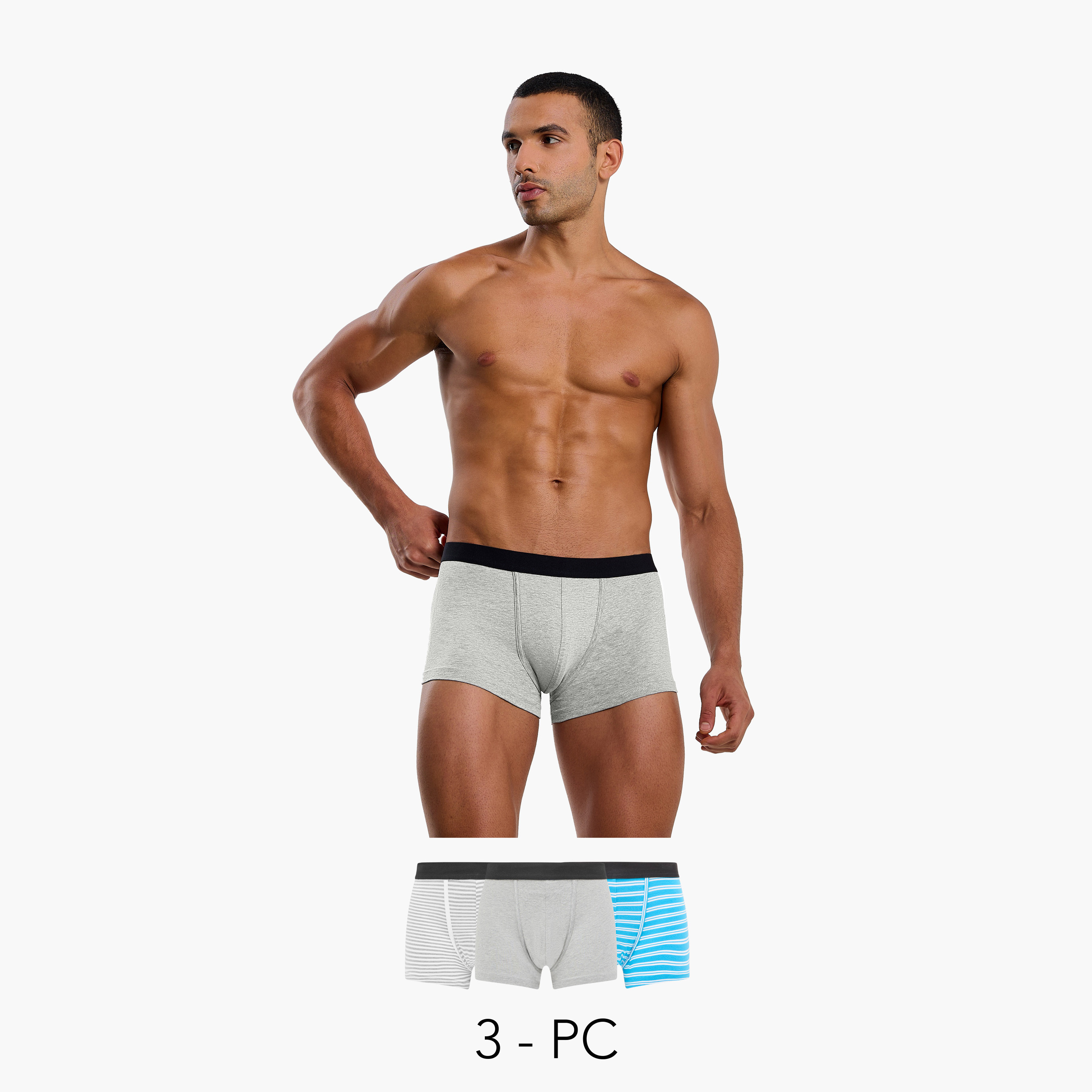سراويل ترانك داخلية متنوعة للرجال - طقم من 3-men-clothing-innerwear-underwear-image-1