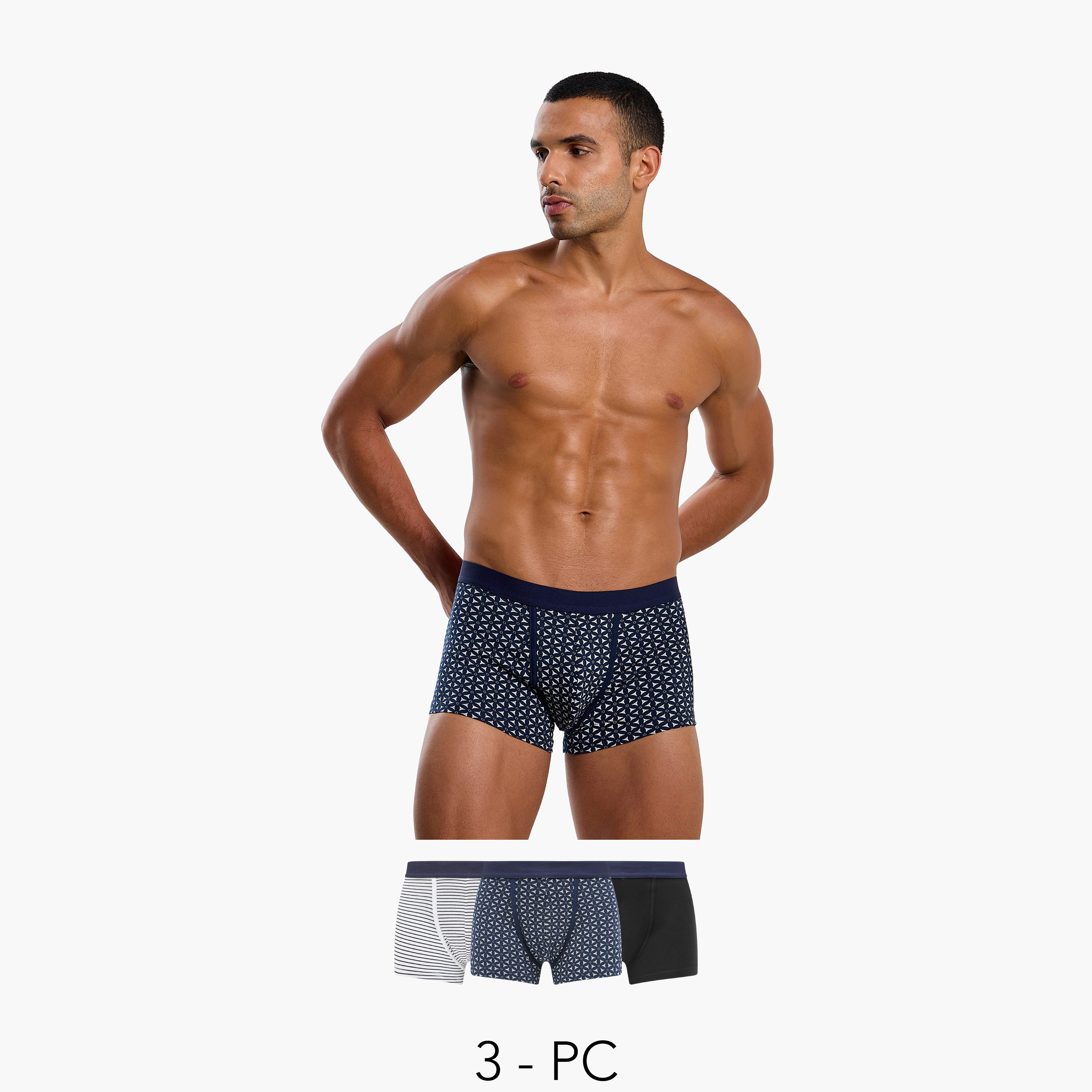 Men Assorted Trunks - Pack of 3-men-clothing-innerwear-underwear-image-1