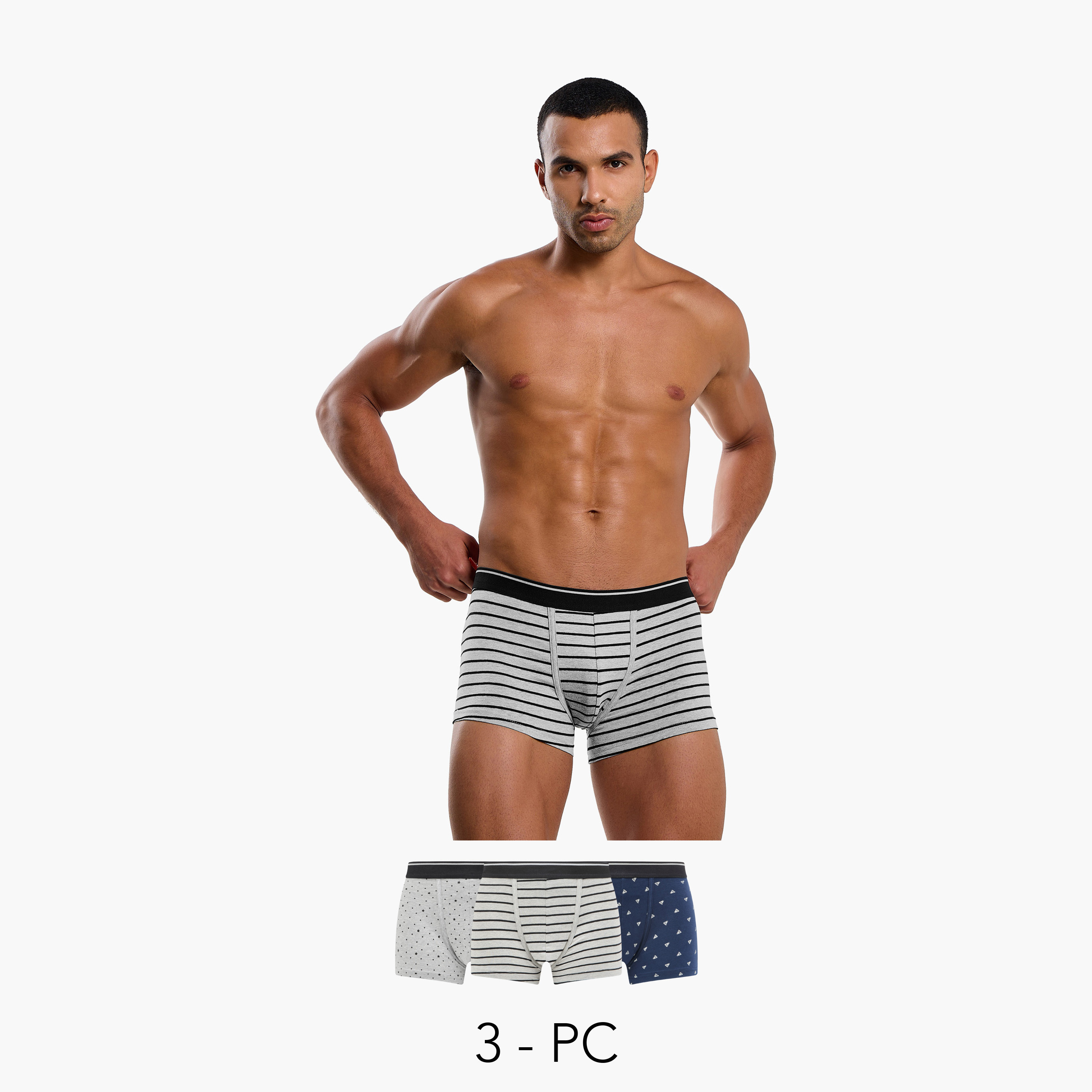 بوكسر رجالي بطبعات - طقم من 3 قطع-men-clothing-innerwear-underwear-image-1