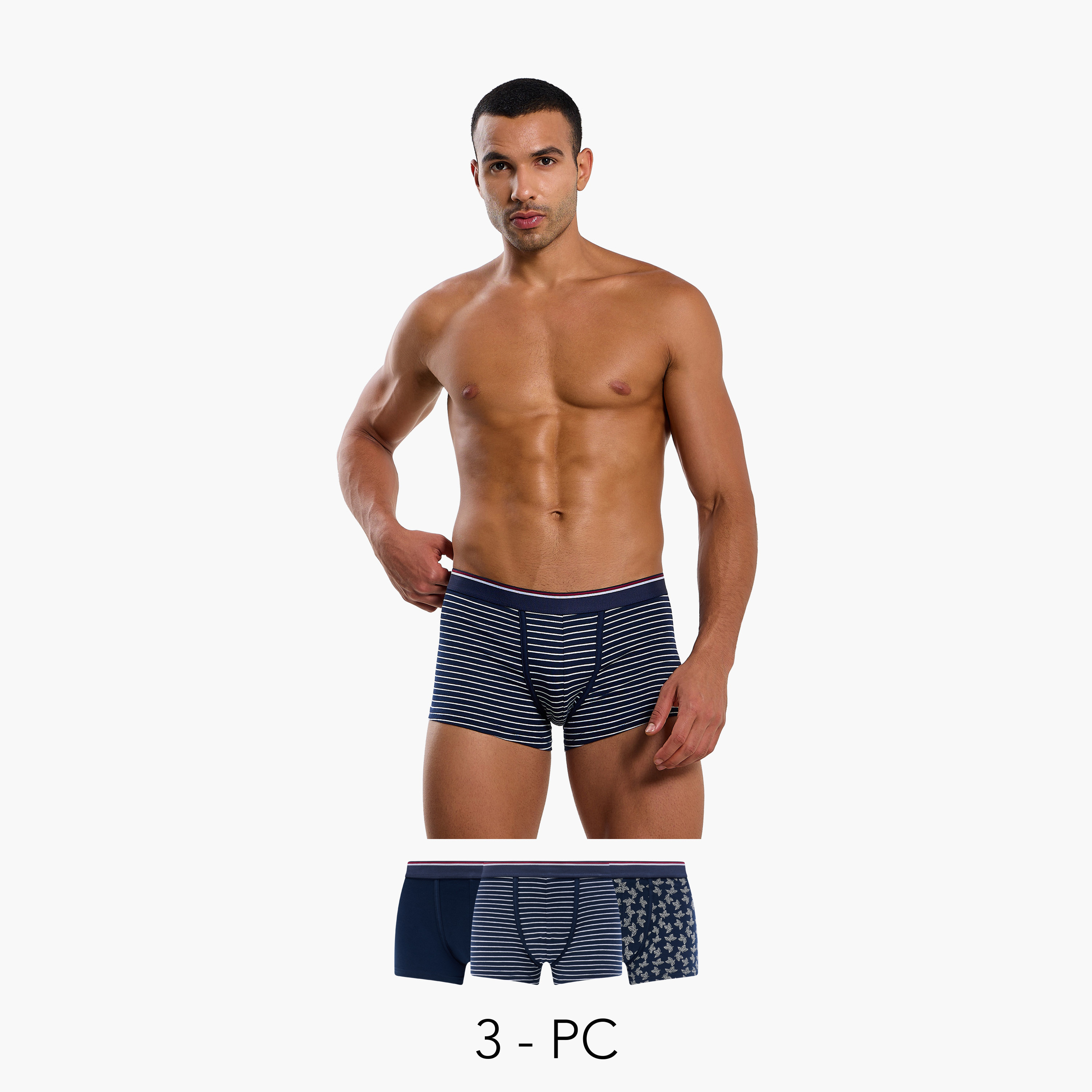 Men Assorted Prints Cotton Blend Hipster Briefs - Pack of 3-men-clothing-innerwear-underwear-image-1