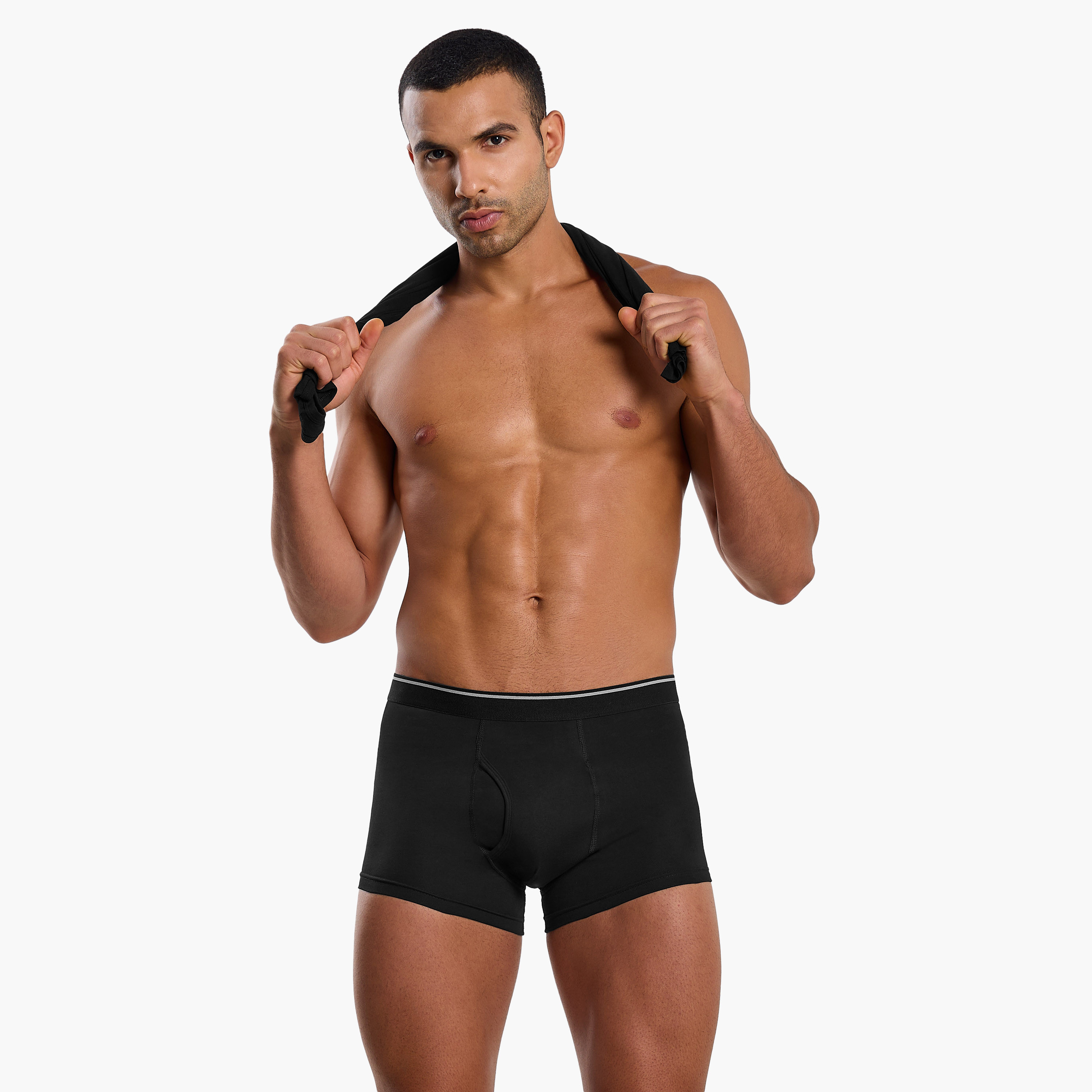 بوكسرات بمزيج قطن وبطبعات متنوعة للرجال - طقم من 3 قطع-men-clothing-innerwear-underwear-image-5