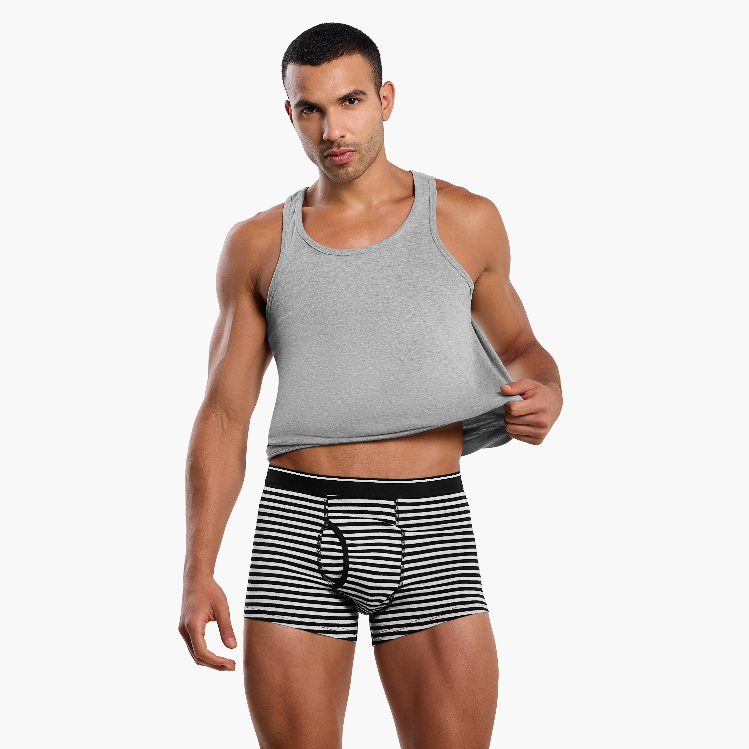 Men Assorted Prints Cotton Blend Trunks - Pack of 3-men-clothing-innerwear-underwear-image-5