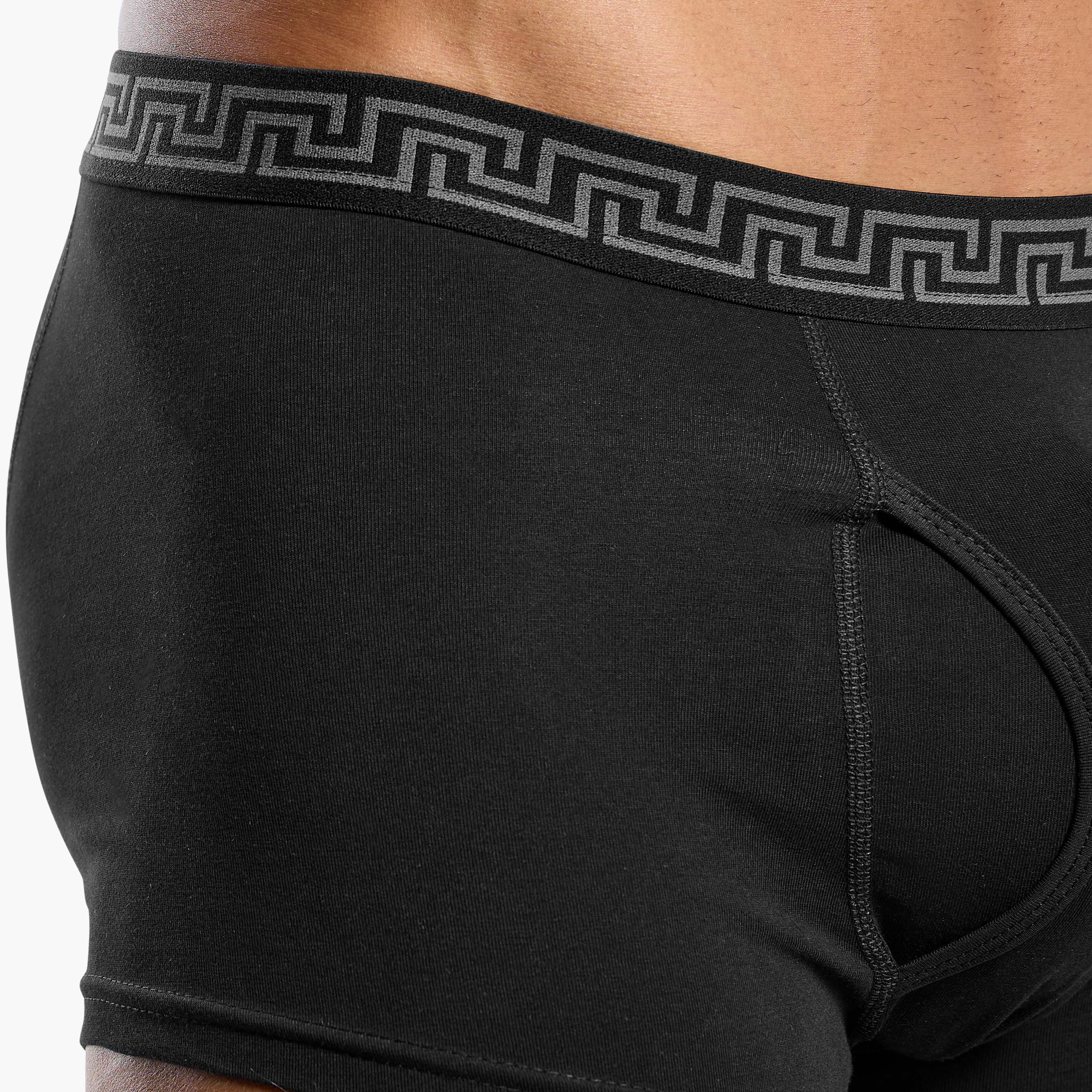 Men Geometric Print Cotton Trunks - Pack of 3-men-clothing-innerwear-underwear-image-6
