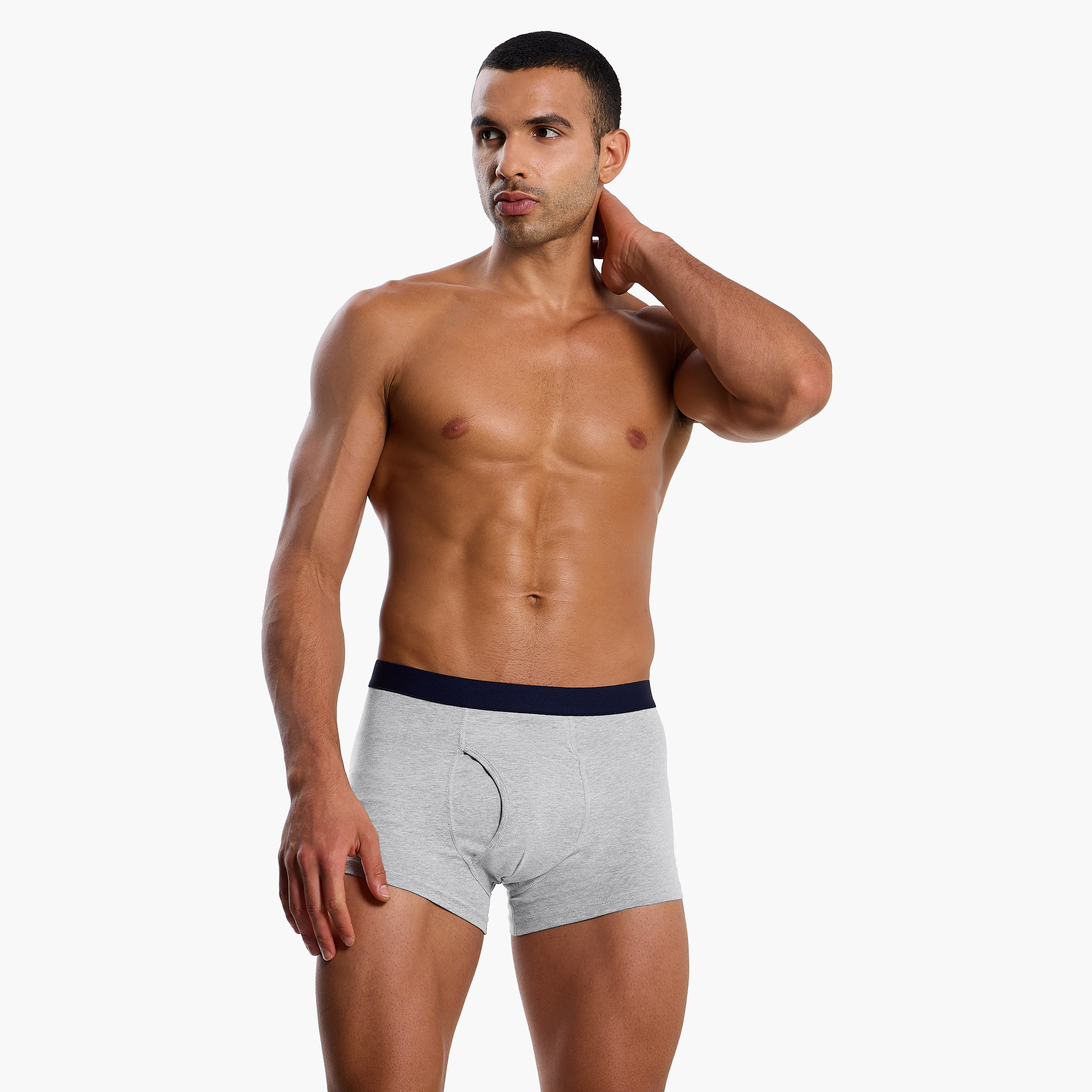 بوكسرات بمزيج قطن وبطبعات متنوعة للرجال - طقم 3 قطع-men-clothing-innerwear-underwear-image-2