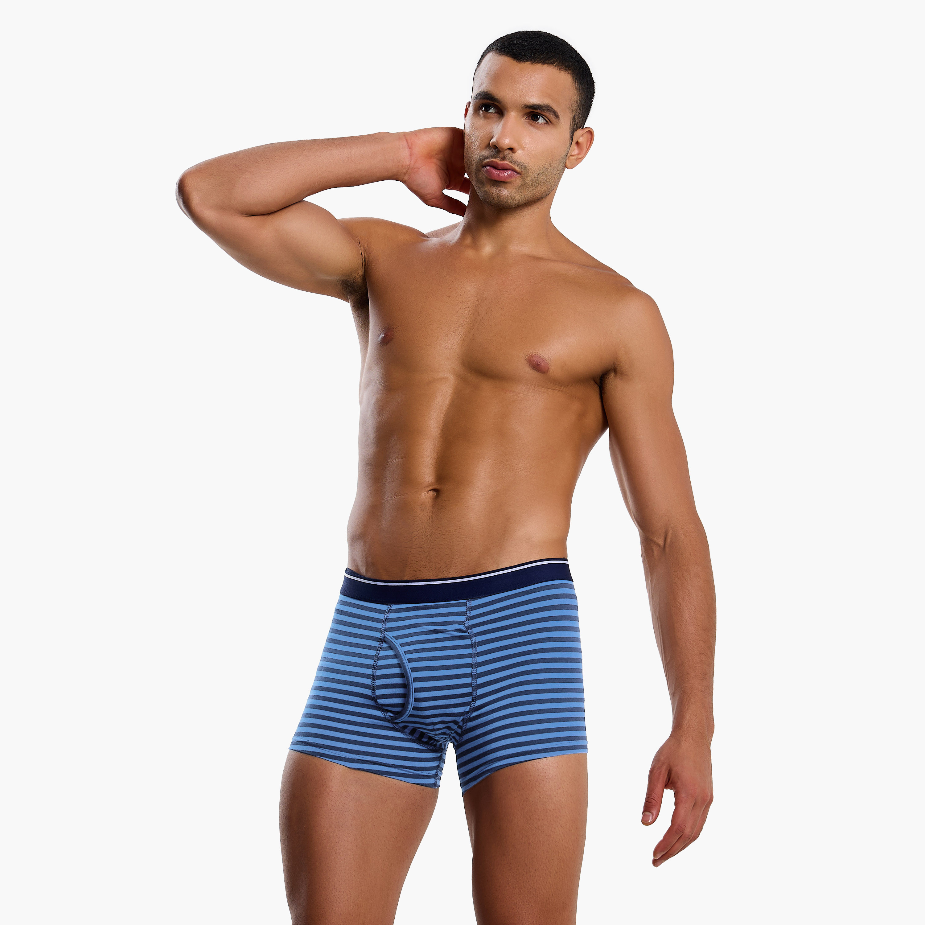 Men Printed Cotton Hipster Trunks - Pack of 3-men-clothing-innerwear-underwear-image-2