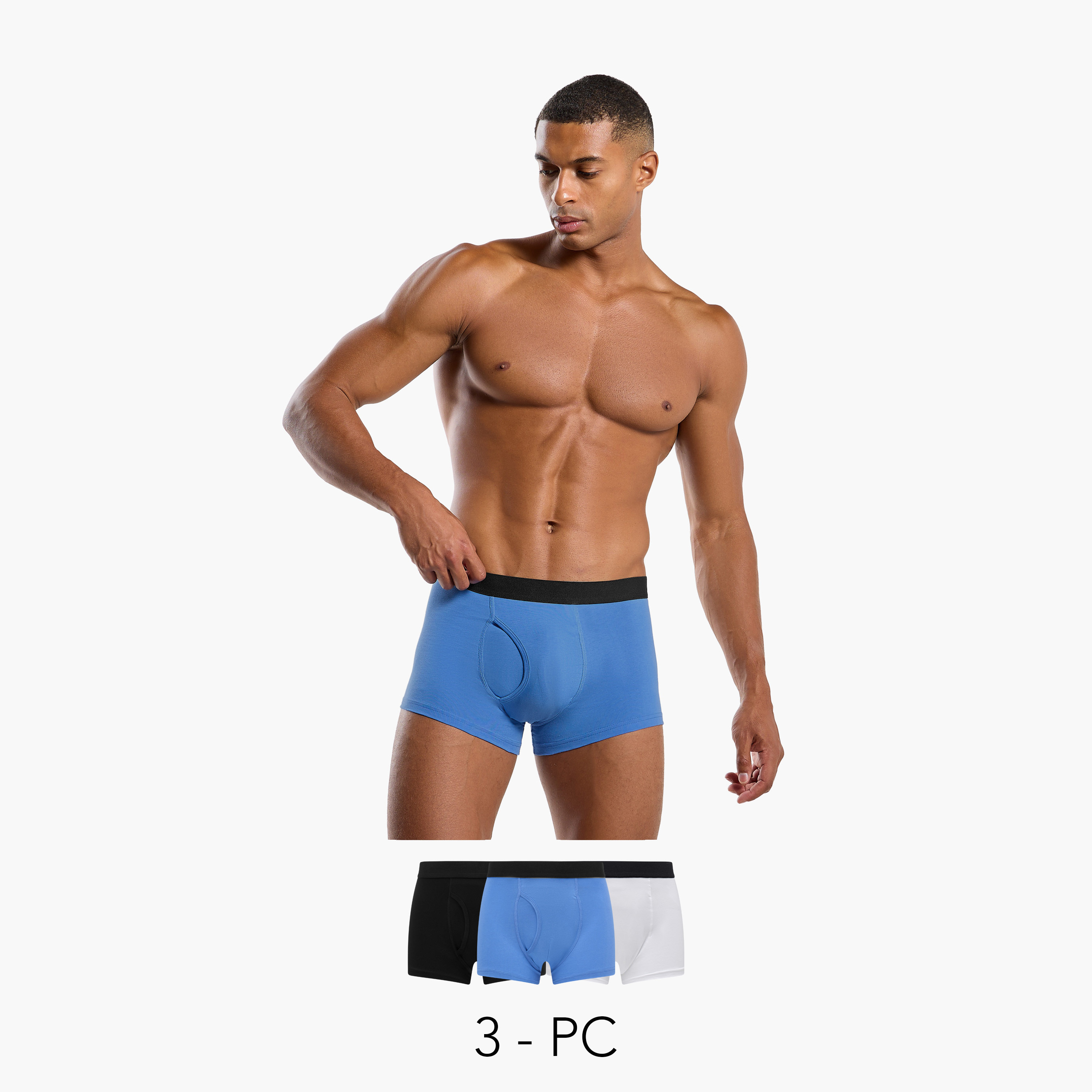 Men Cotton Trunks - Pack of 3-men-clothing-innerwear-underwear-image-1