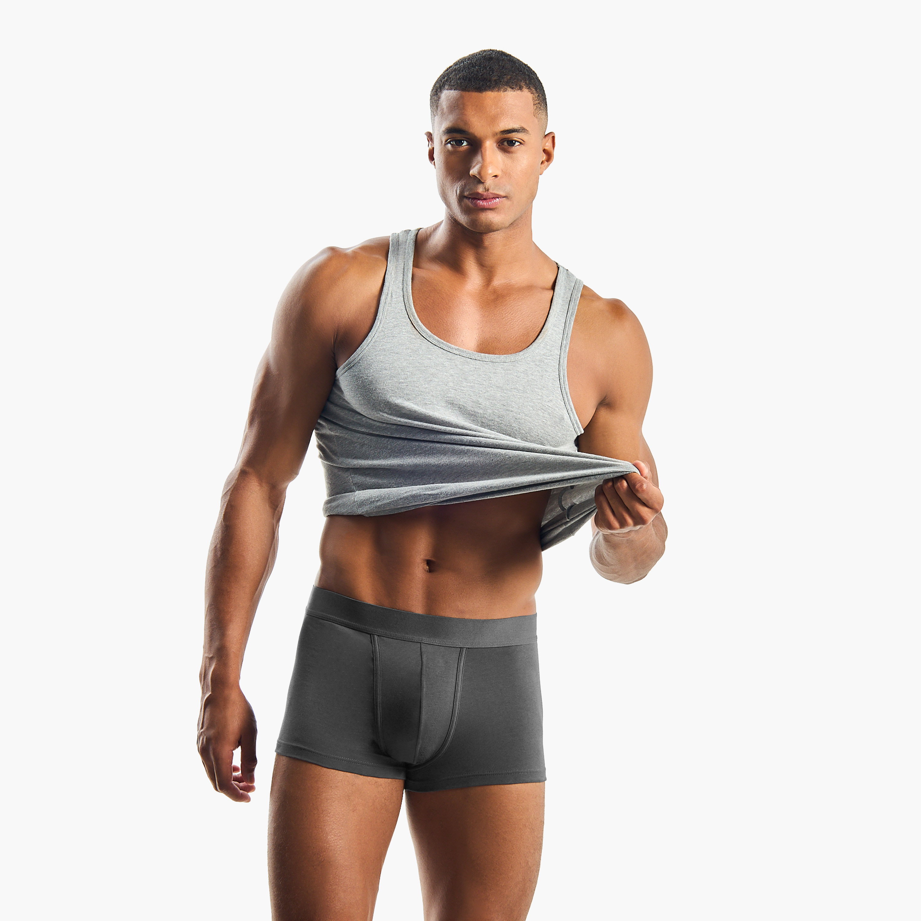 Men Cotton Blend Trunks - Pack of 3-men-clothing-innerwear-underwear-image-5