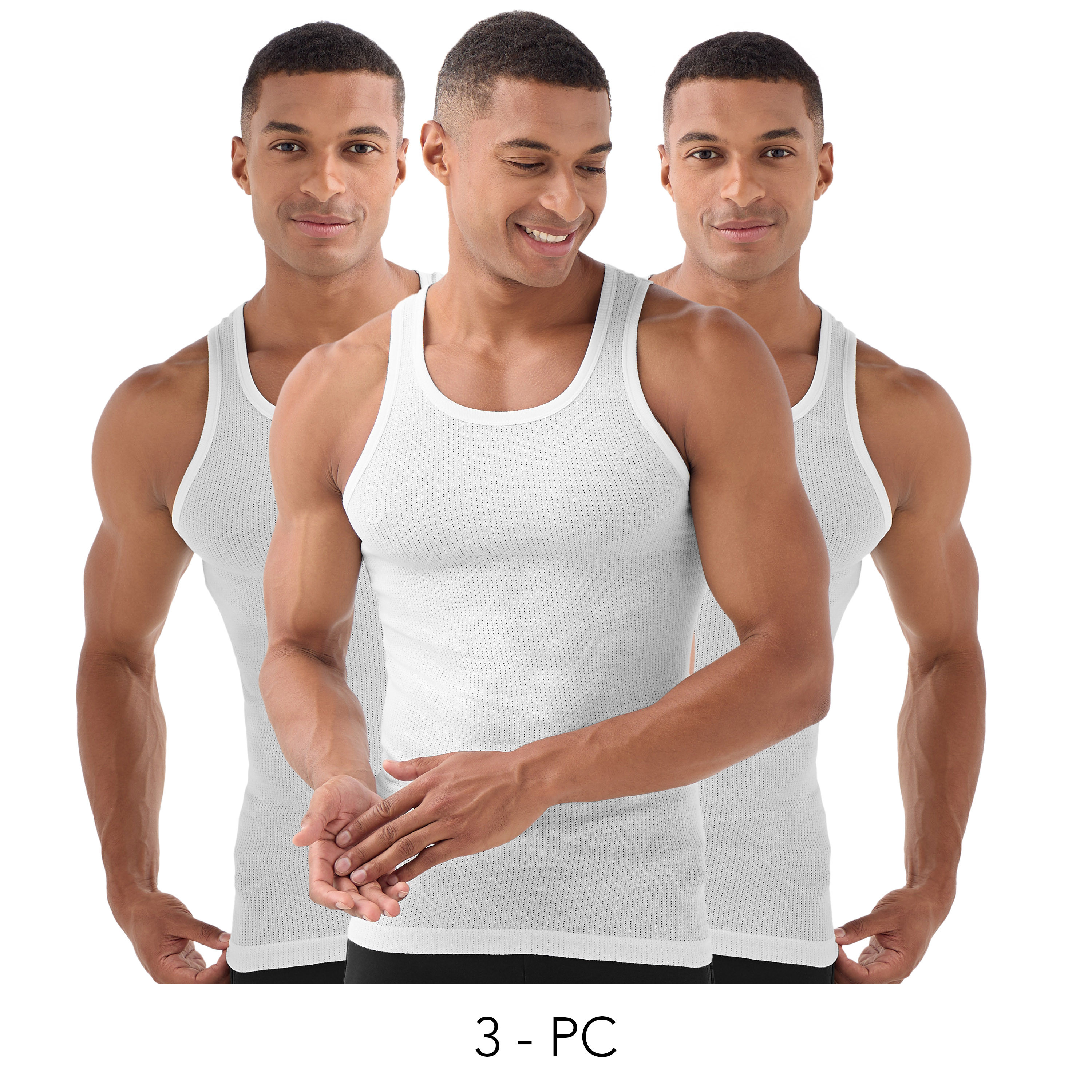 Men Textured Vest - Pack of 3-men-clothing-tshirtsandpolos-vests-image-1