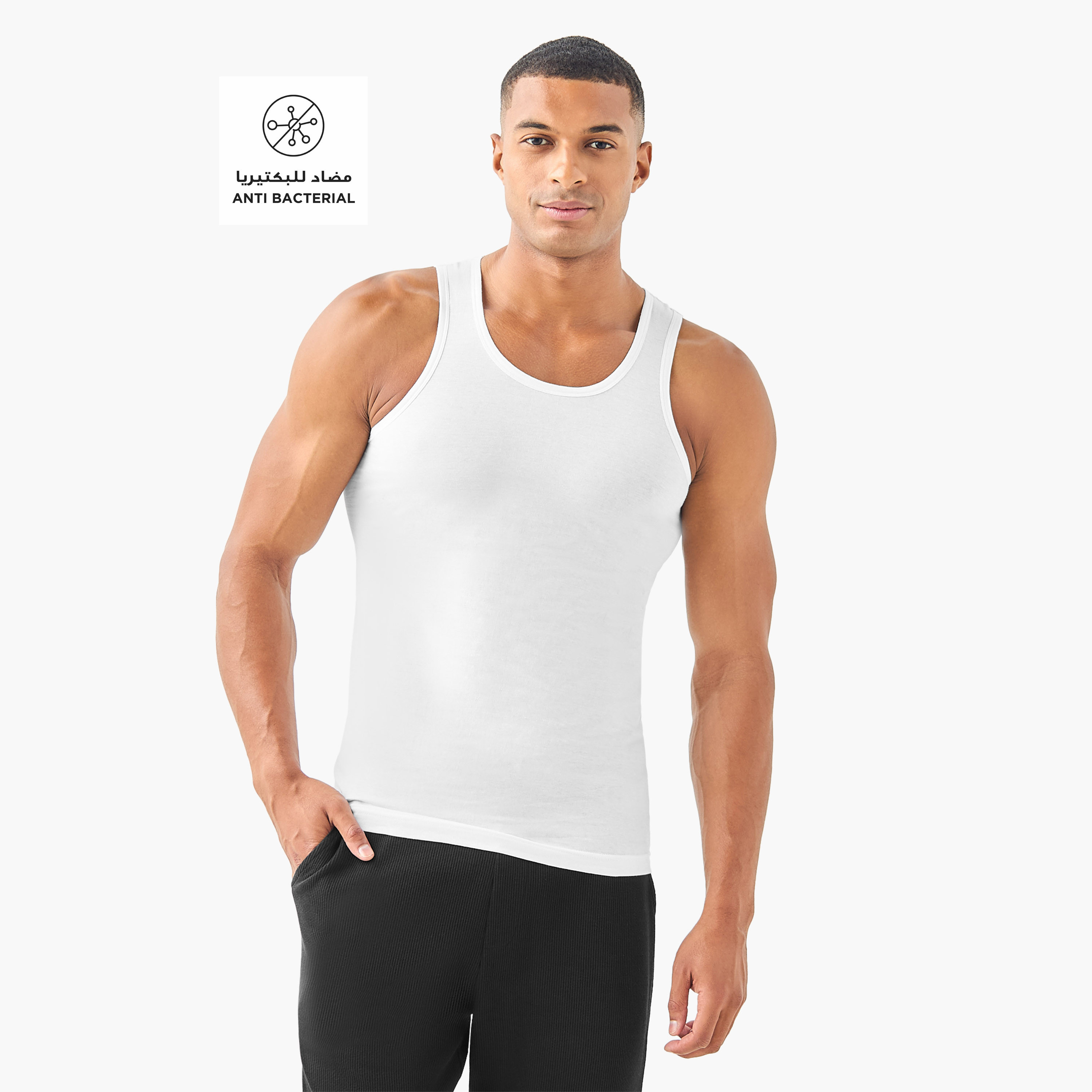 Set of 3 - Ribbed Vest-men-clothing-innerwear-vests-image-2