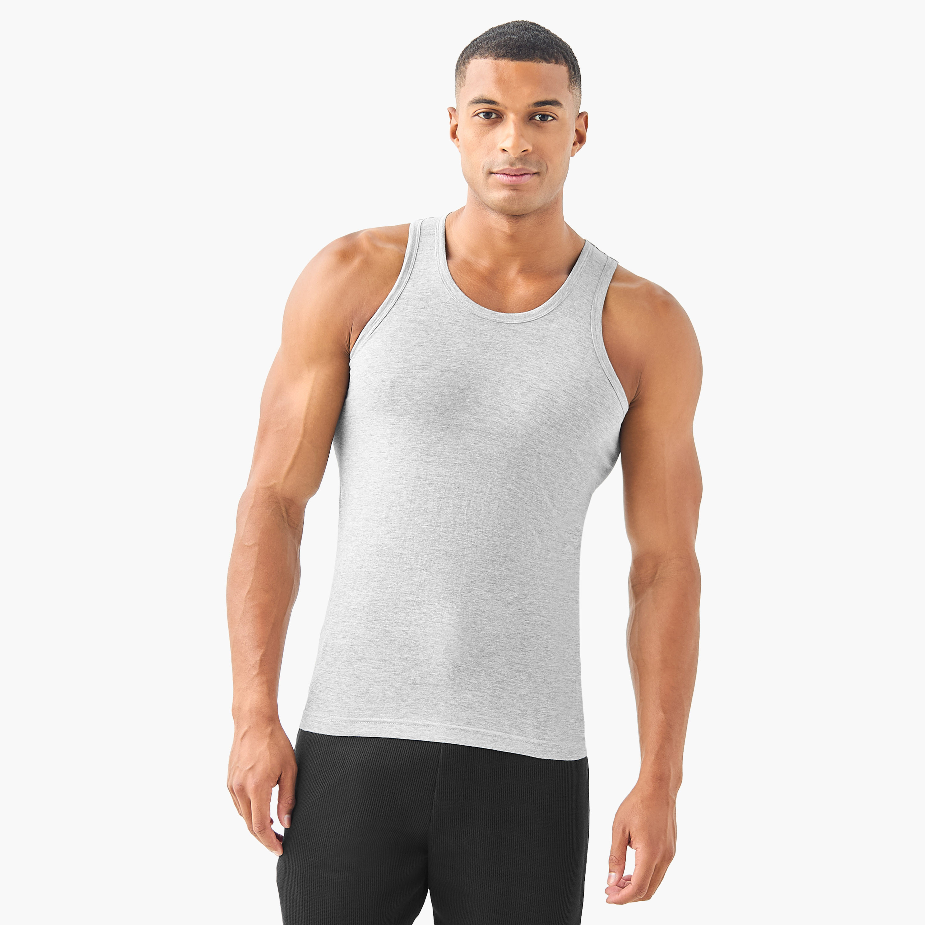 Set of 3 - Ribbed Vest-men-clothing-innerwear-vests-image-4