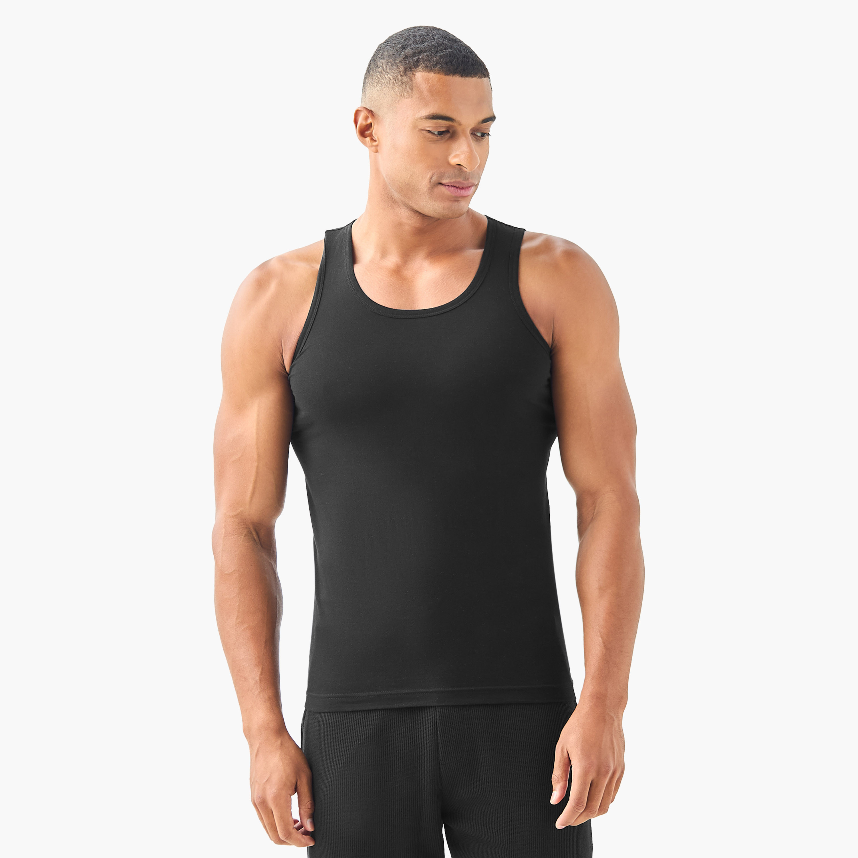Set of 3 - Ribbed Vest-men-clothing-innerwear-vests-image-5