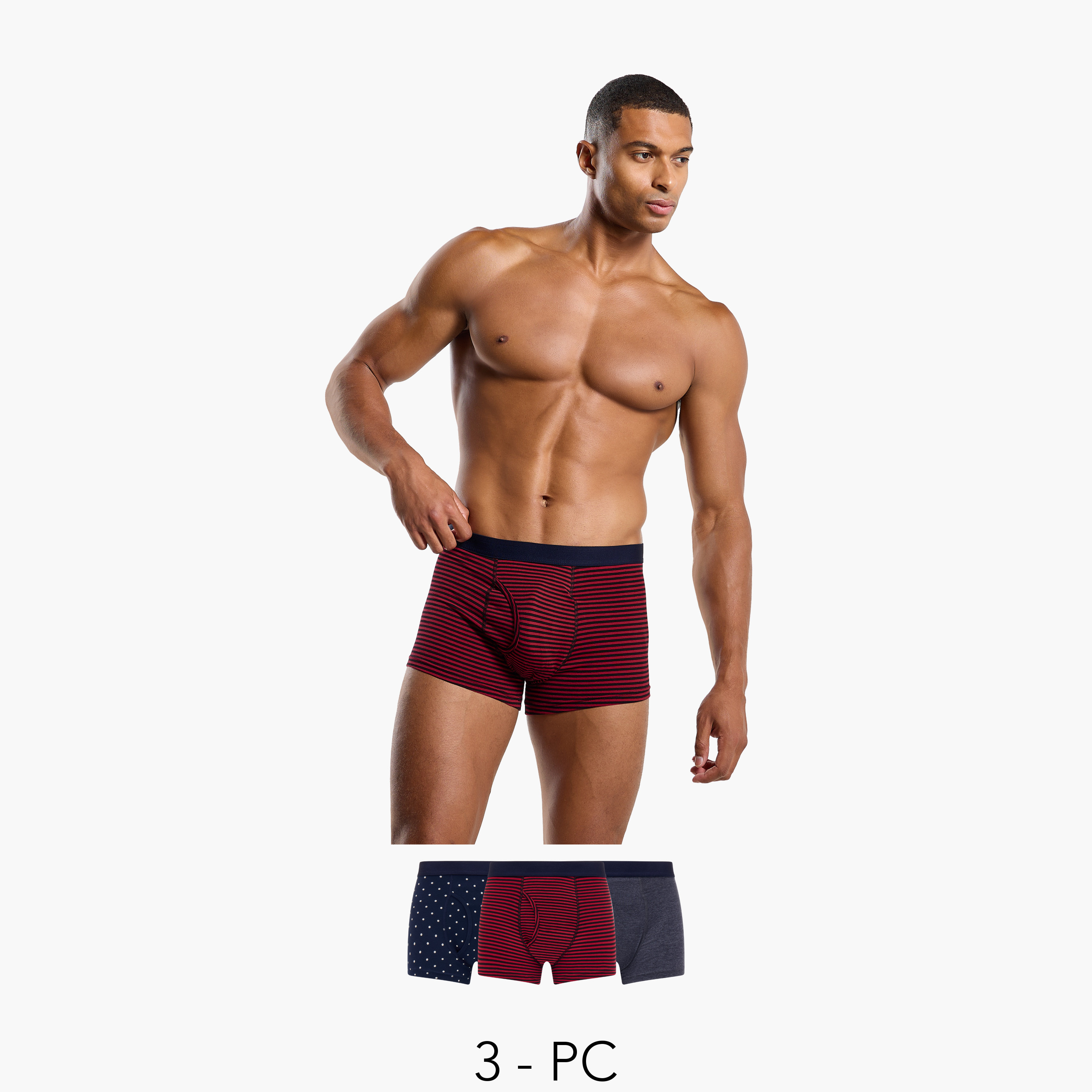 Set of 3 - Assorted Trunk Briefs-men-clothing-innerwear-underwear-image-1
