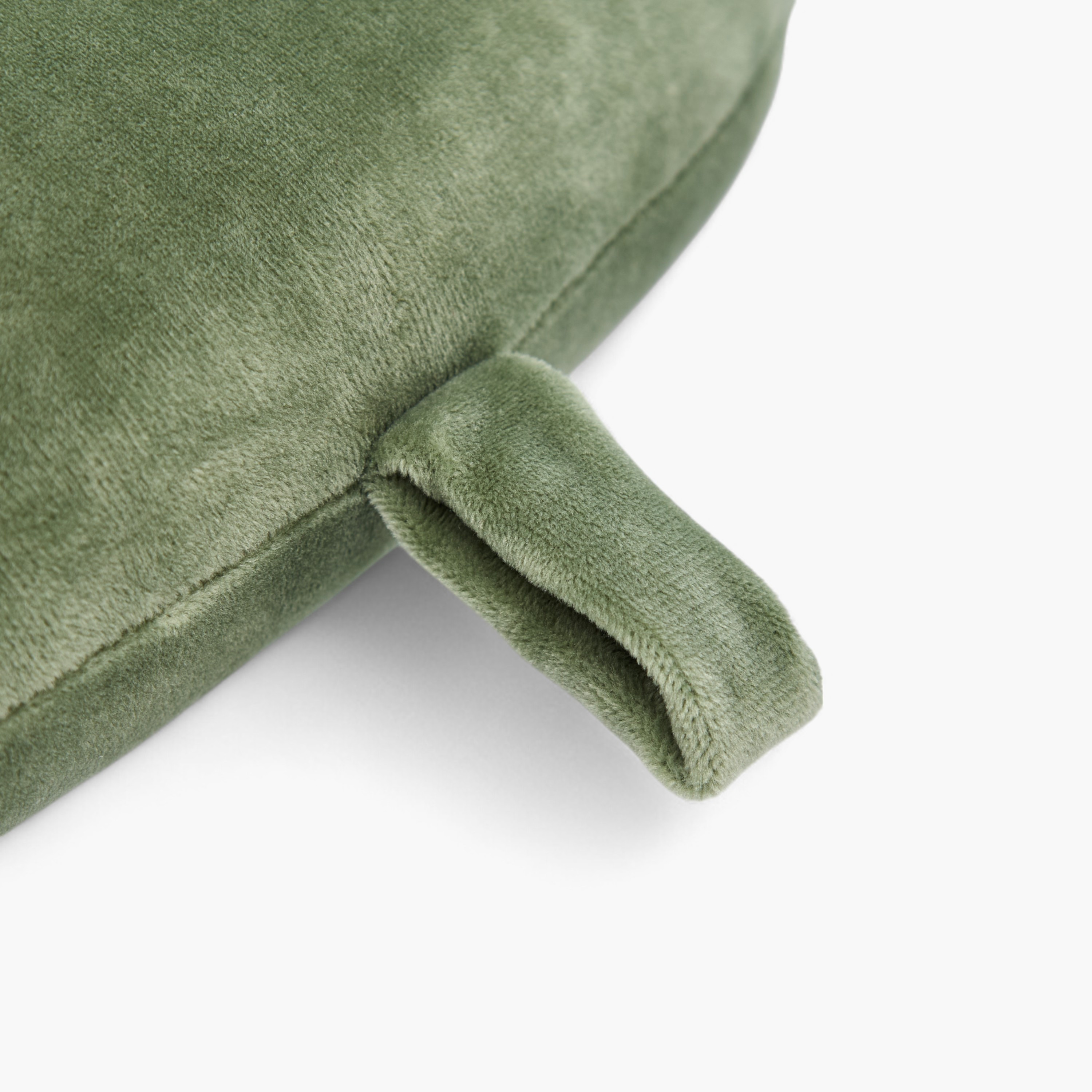 Velour Neck Pillow with Snap Button Closure-travel-pillows-image-3