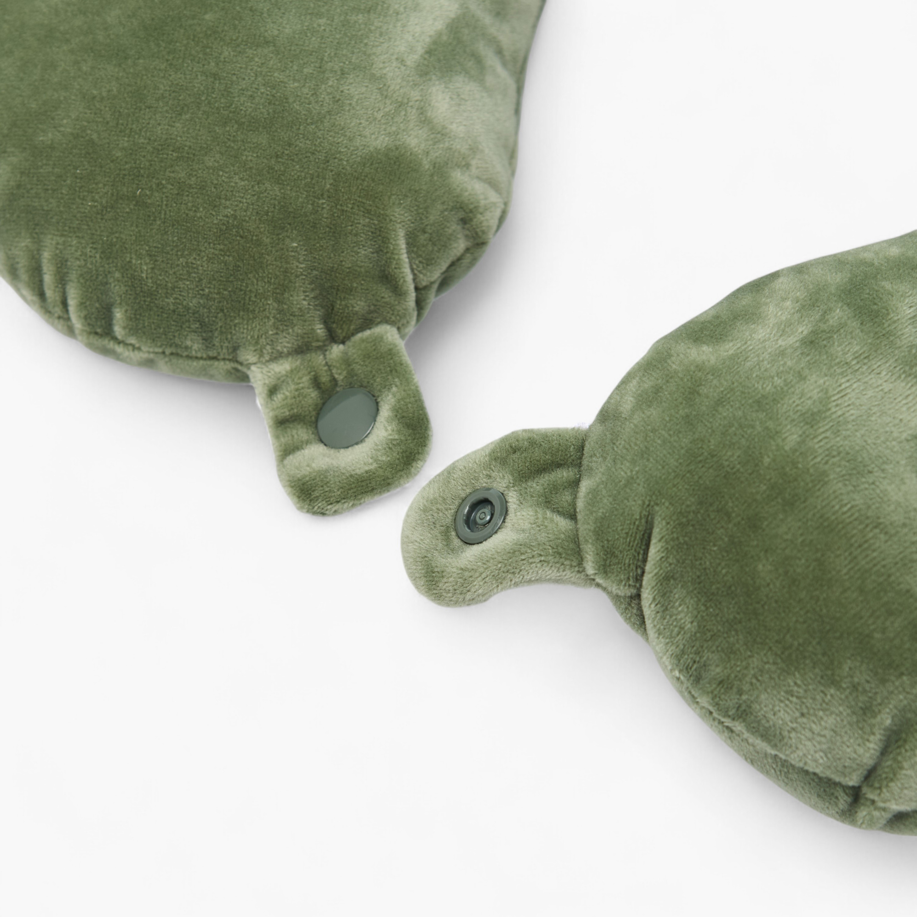 Velour Neck Pillow with Snap Button Closure-travel-pillows-image-4