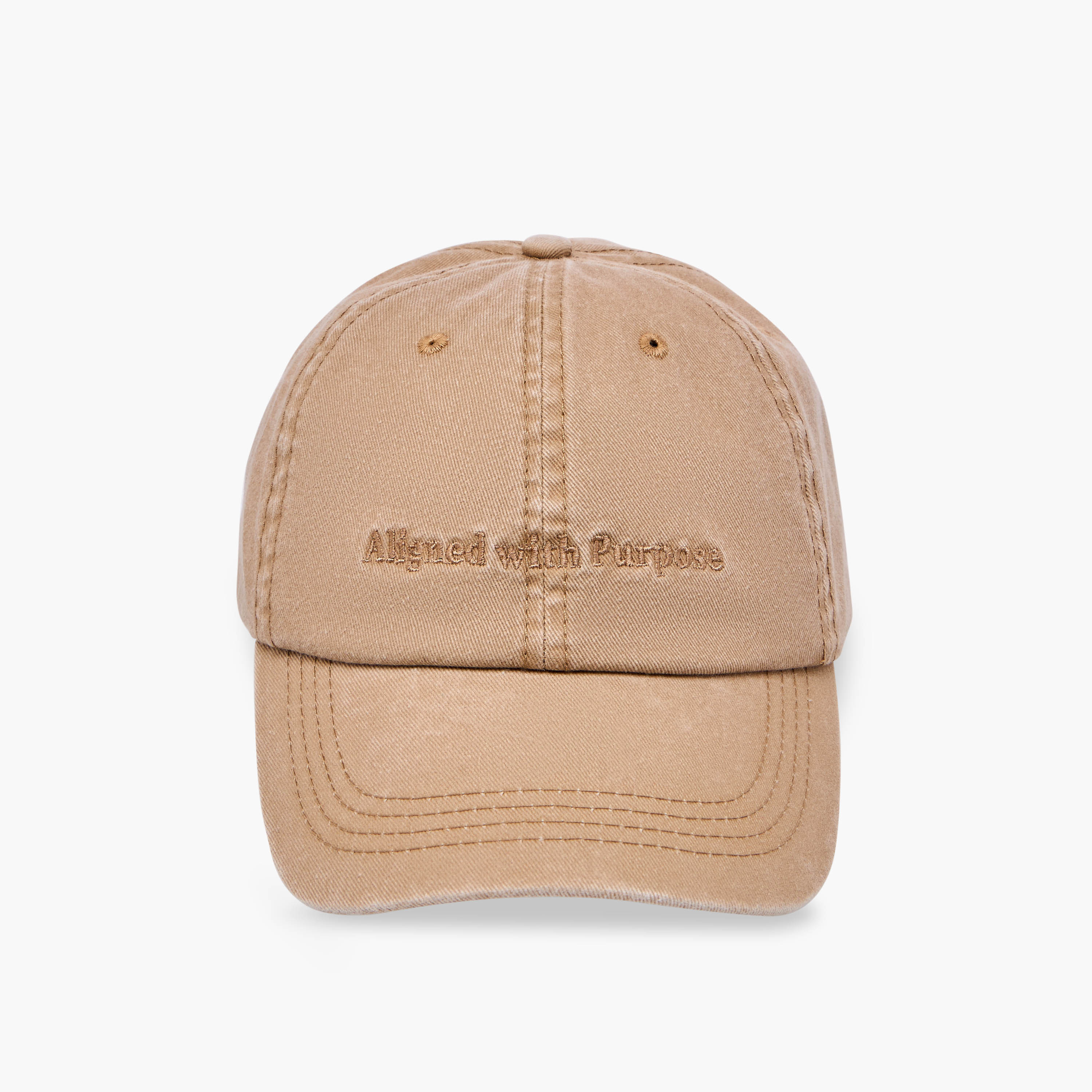 Slogan Embroidered Cap with Buckled Strap Closure-men-caps-image-1